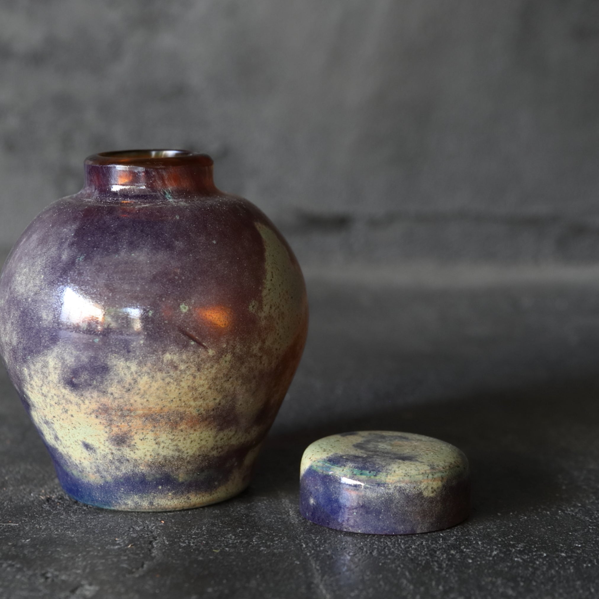 GLASS TEA CADDY, Showa Era(1926–1989CE)