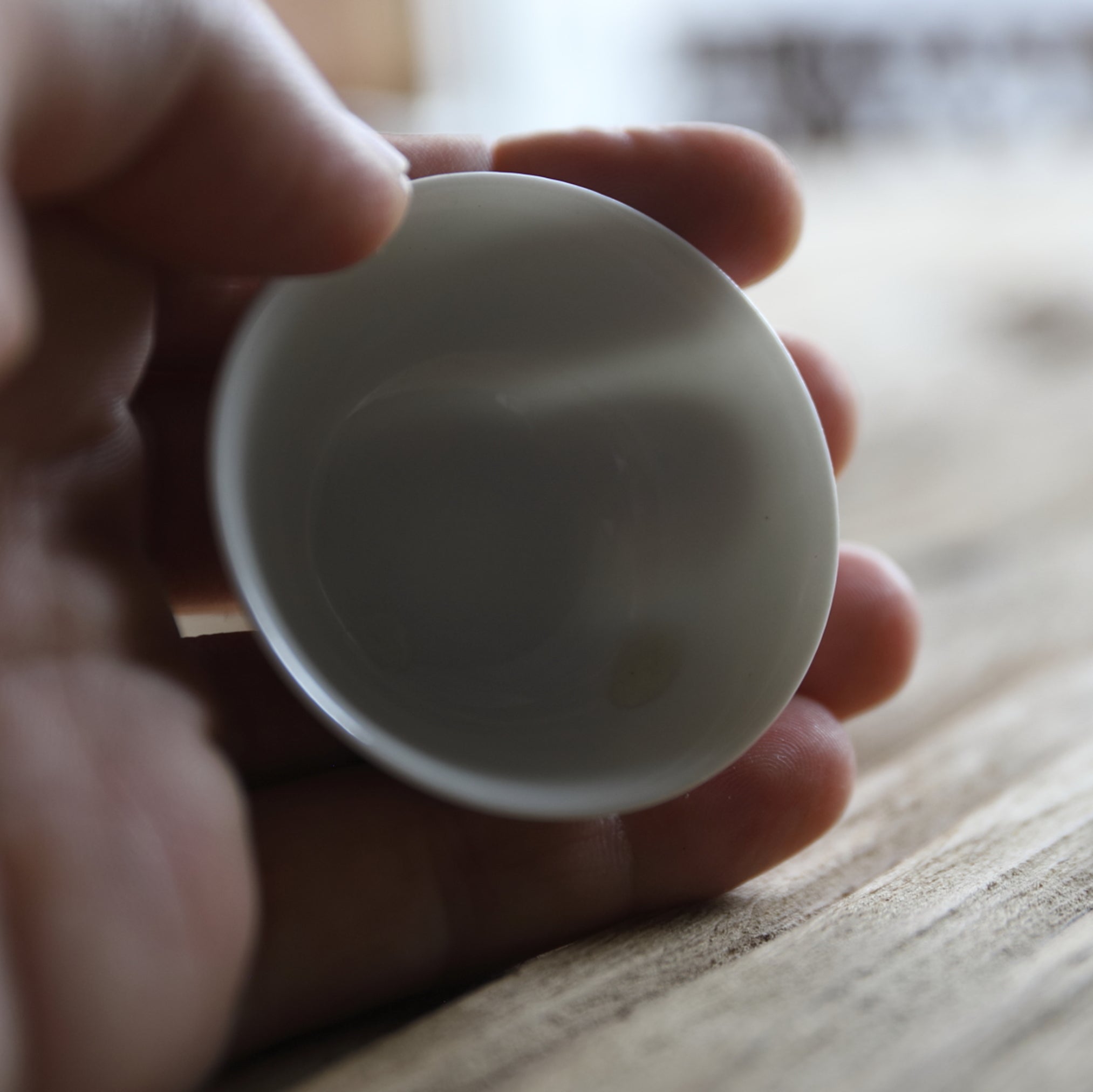 DÜNNE HALBMONDFÖRMIGE TEETASSE, Weißporzellan, 5er-set, x6, set, Gegenwart(ab dem 20. Jahrhundert)