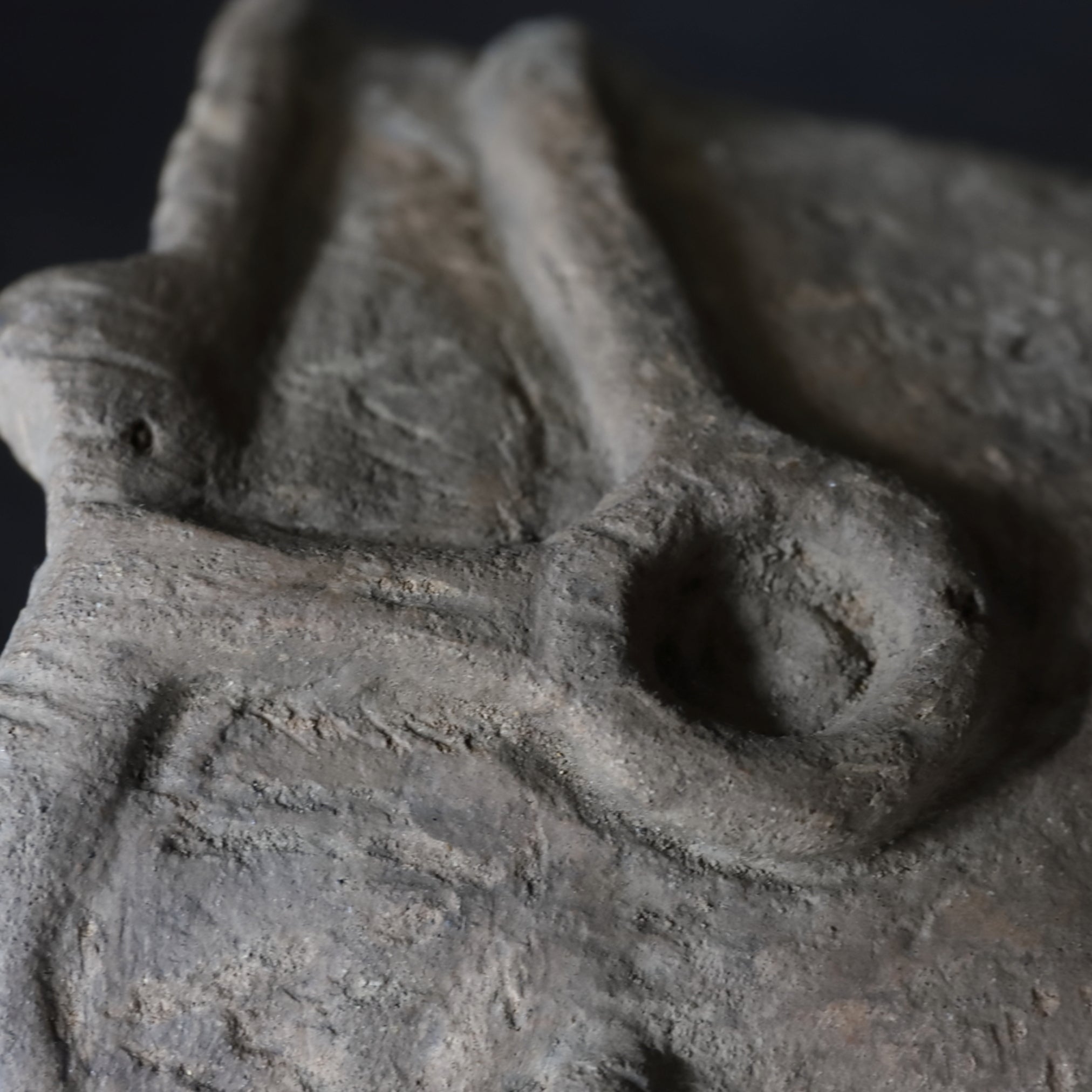 DEEP BOWL, Earthenware, With raised band design, Jomon Period(10000–300BCE)