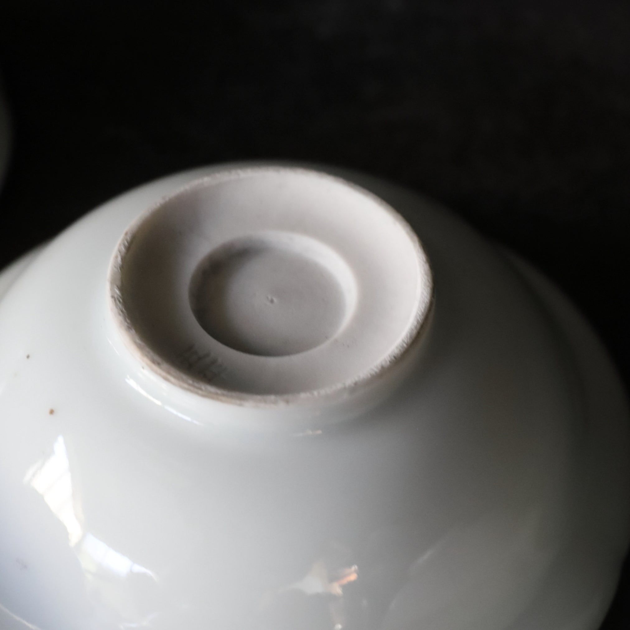 BOL / PLAT À DOUCEURS, Porcelaine blanche rebord fleuri, ensemble de 5