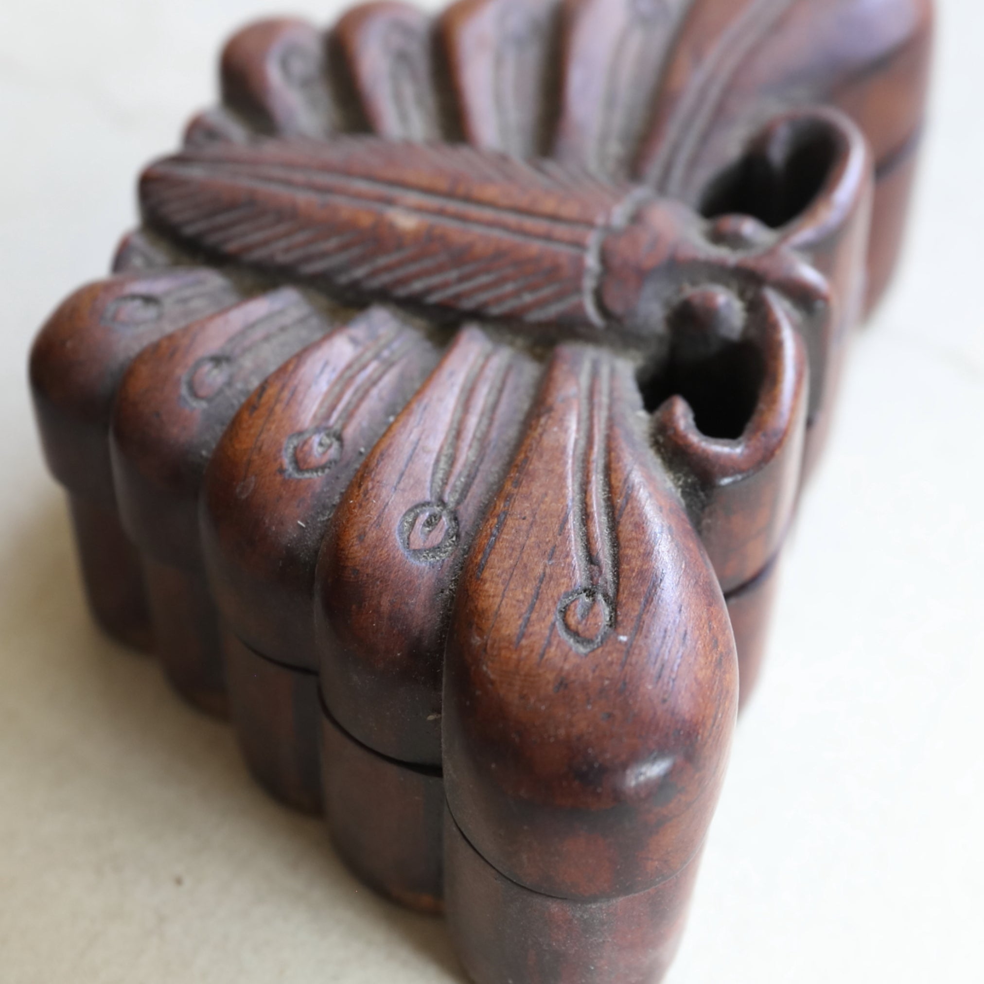 BUTTERFLY-SHAPED WOODEN INCENSE CONTAINER, a2, Joseon Dynasty(1392–1897CE)