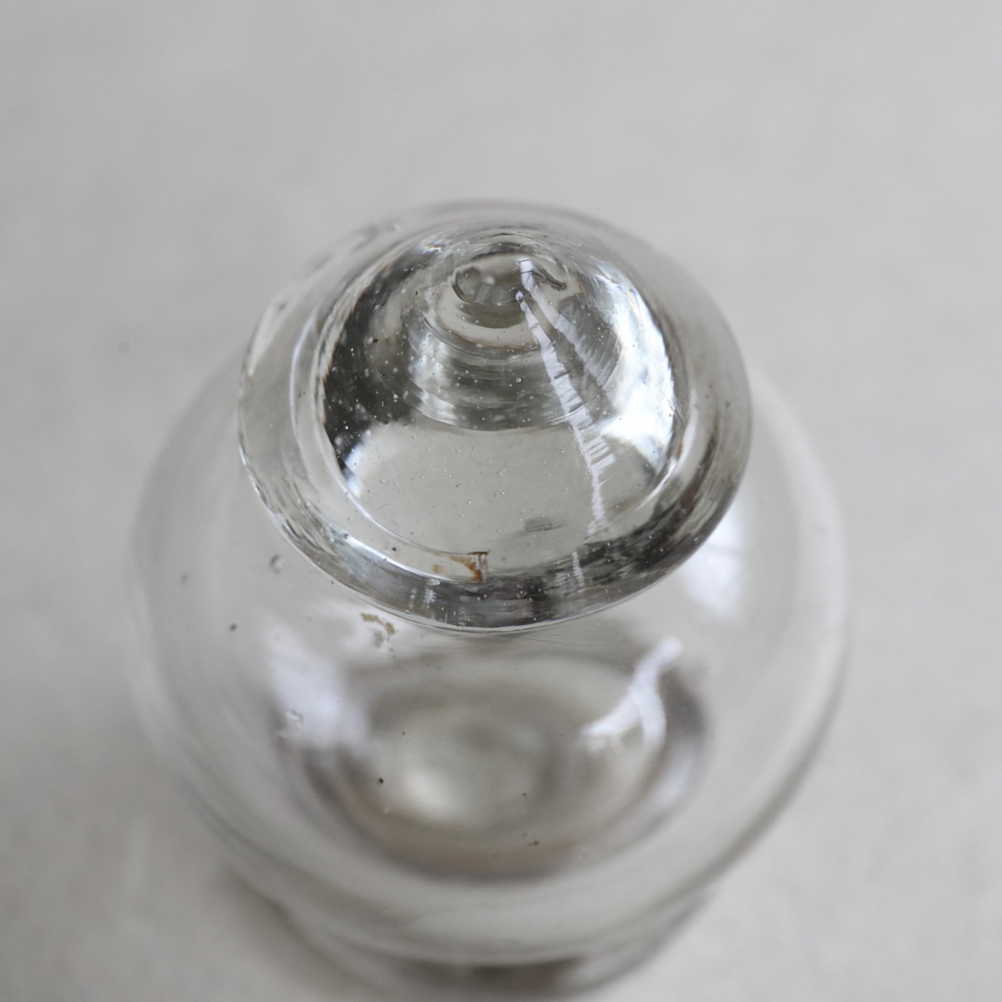 GLASS LIDDED VESSEL / TEA CADDY, Mitate(tea caddy)