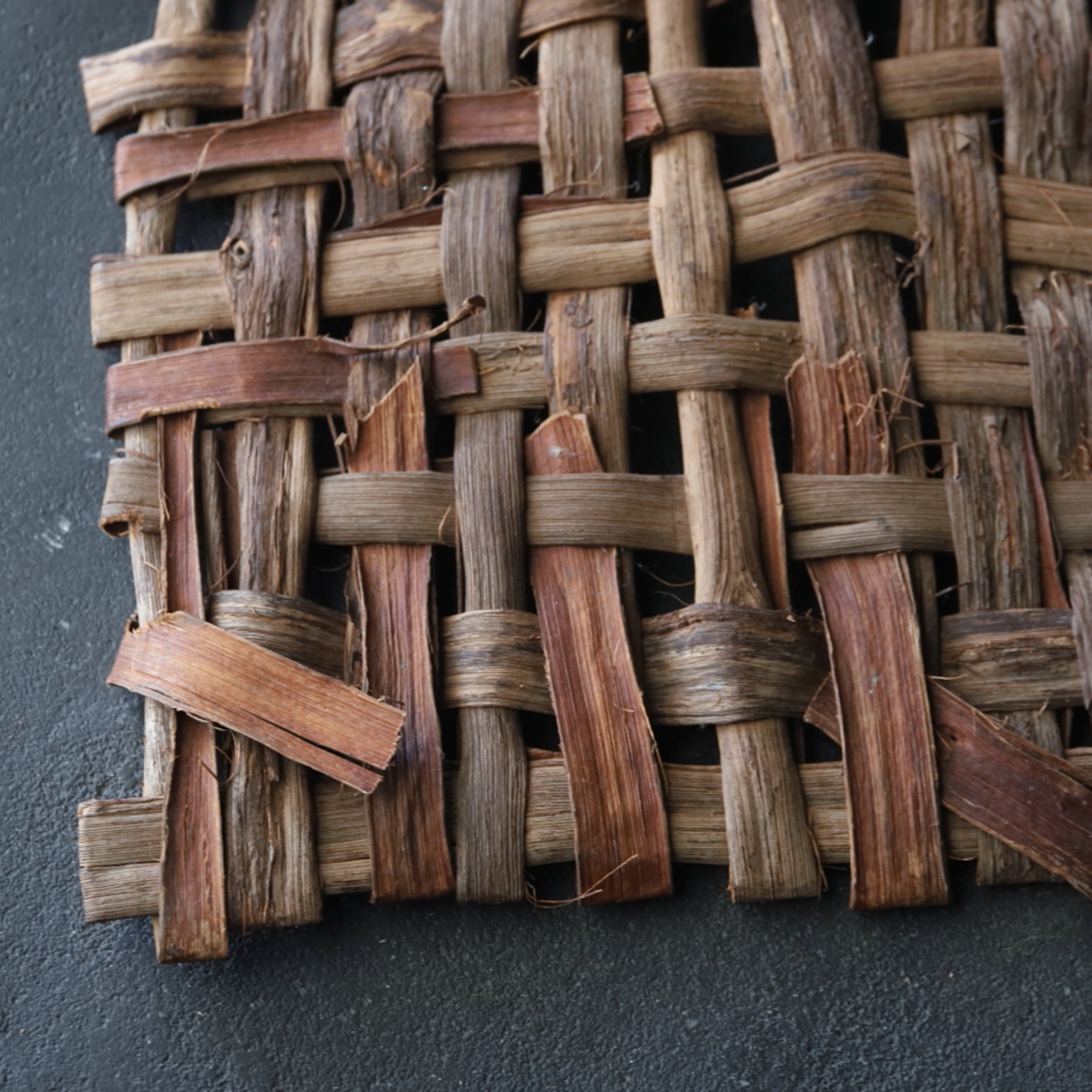 OLD WILD GRAPE WOVEN OBJECT / WALL HANGING