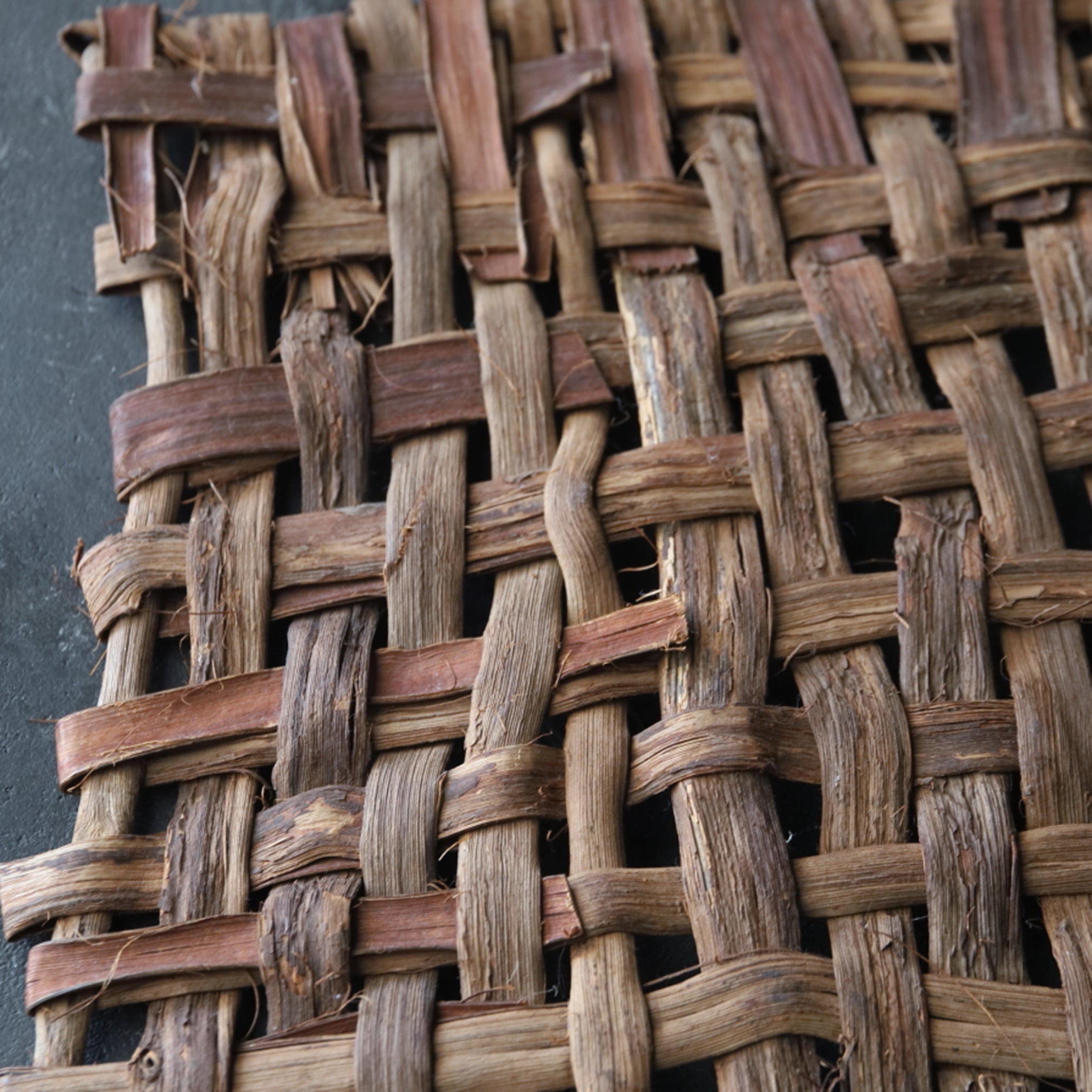 OLD WILD GRAPE WOVEN OBJECT / WALL HANGING