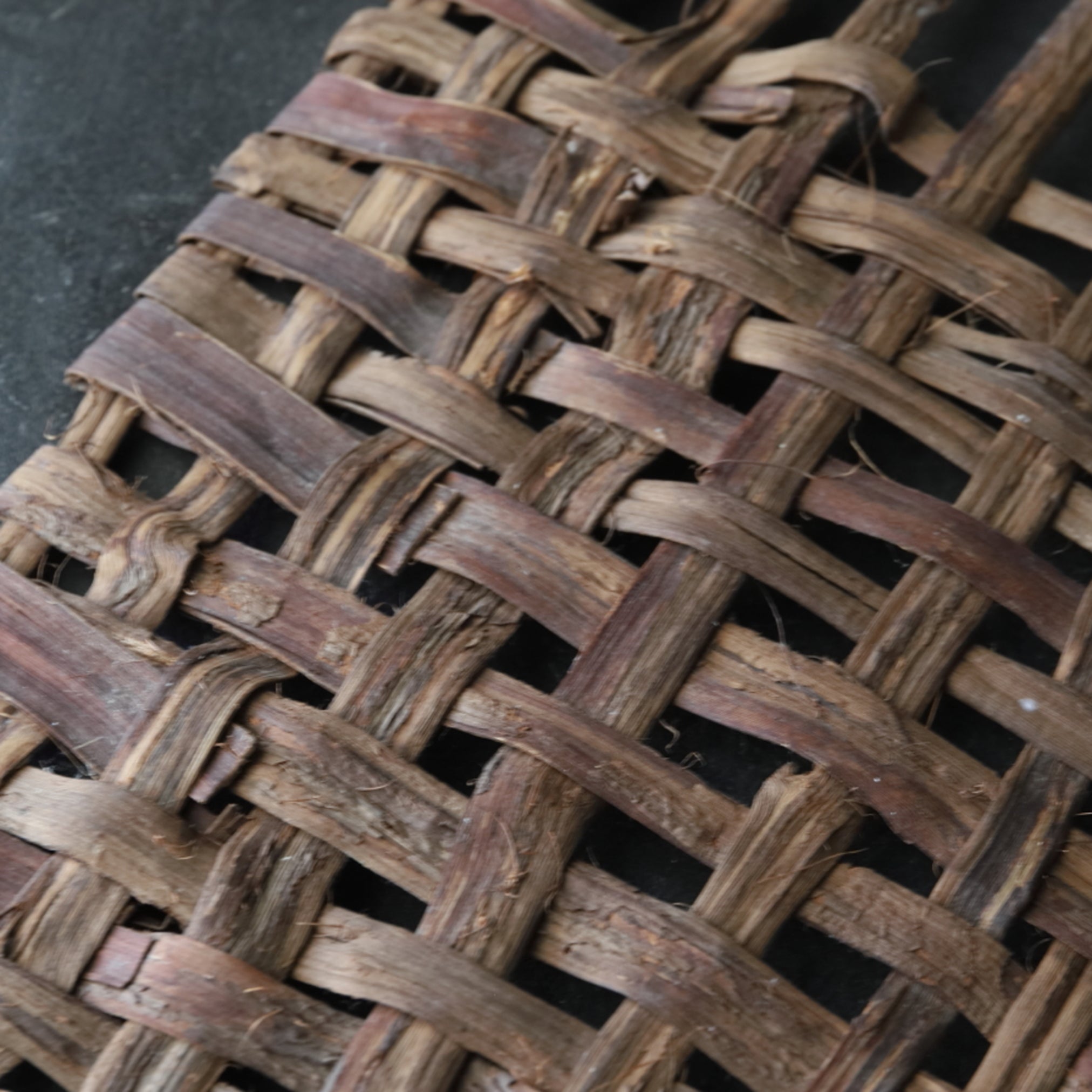 OLD WILD GRAPE WOVEN OBJECT / WALL HANGING