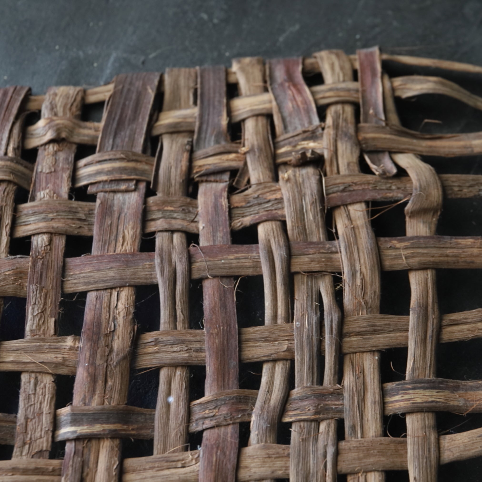 OLD WILD GRAPE WOVEN OBJECT / WALL HANGING