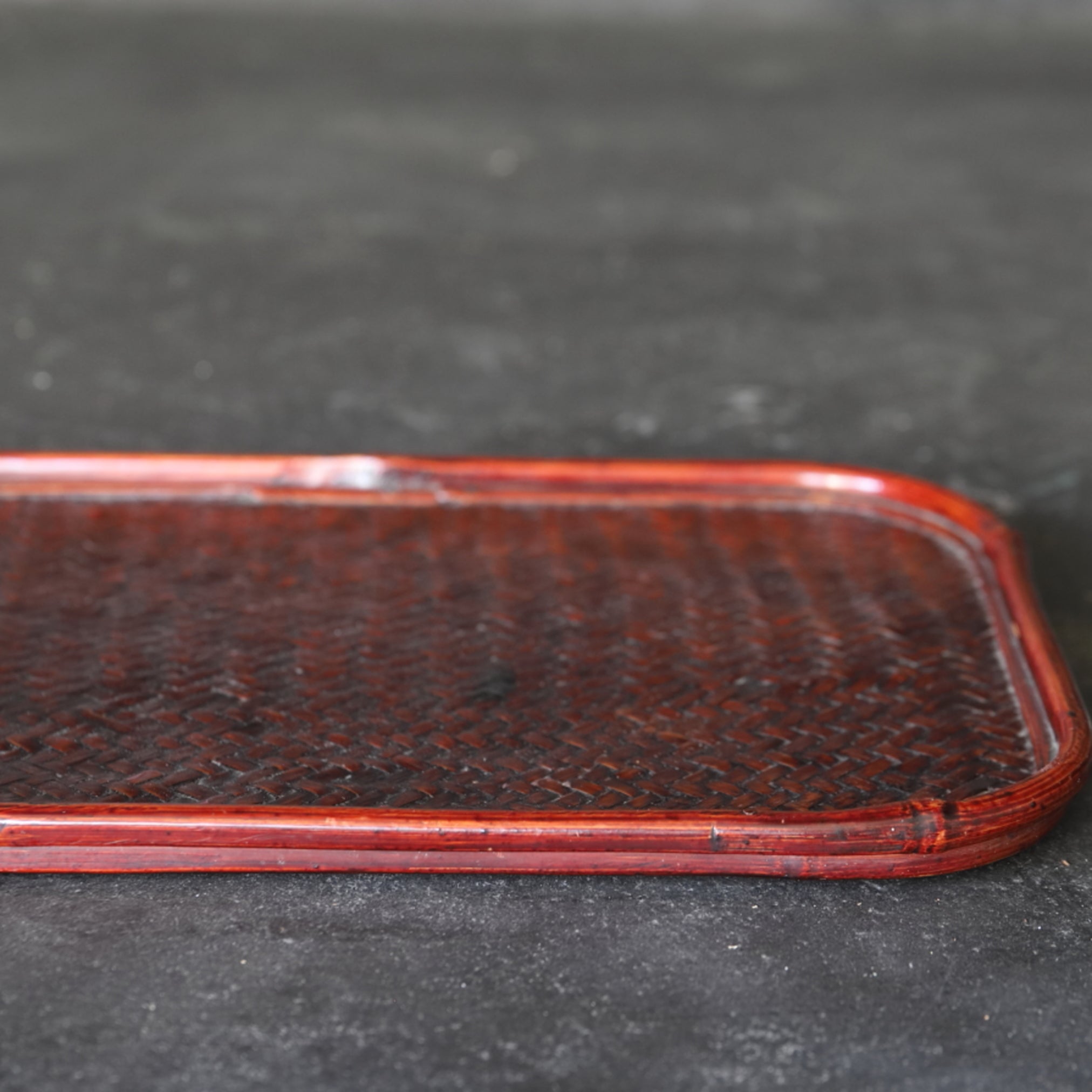 BANDEJA DE TÉ, Trenzado ajiro, Período Taisho–Showa(1912–1989 d. C.)