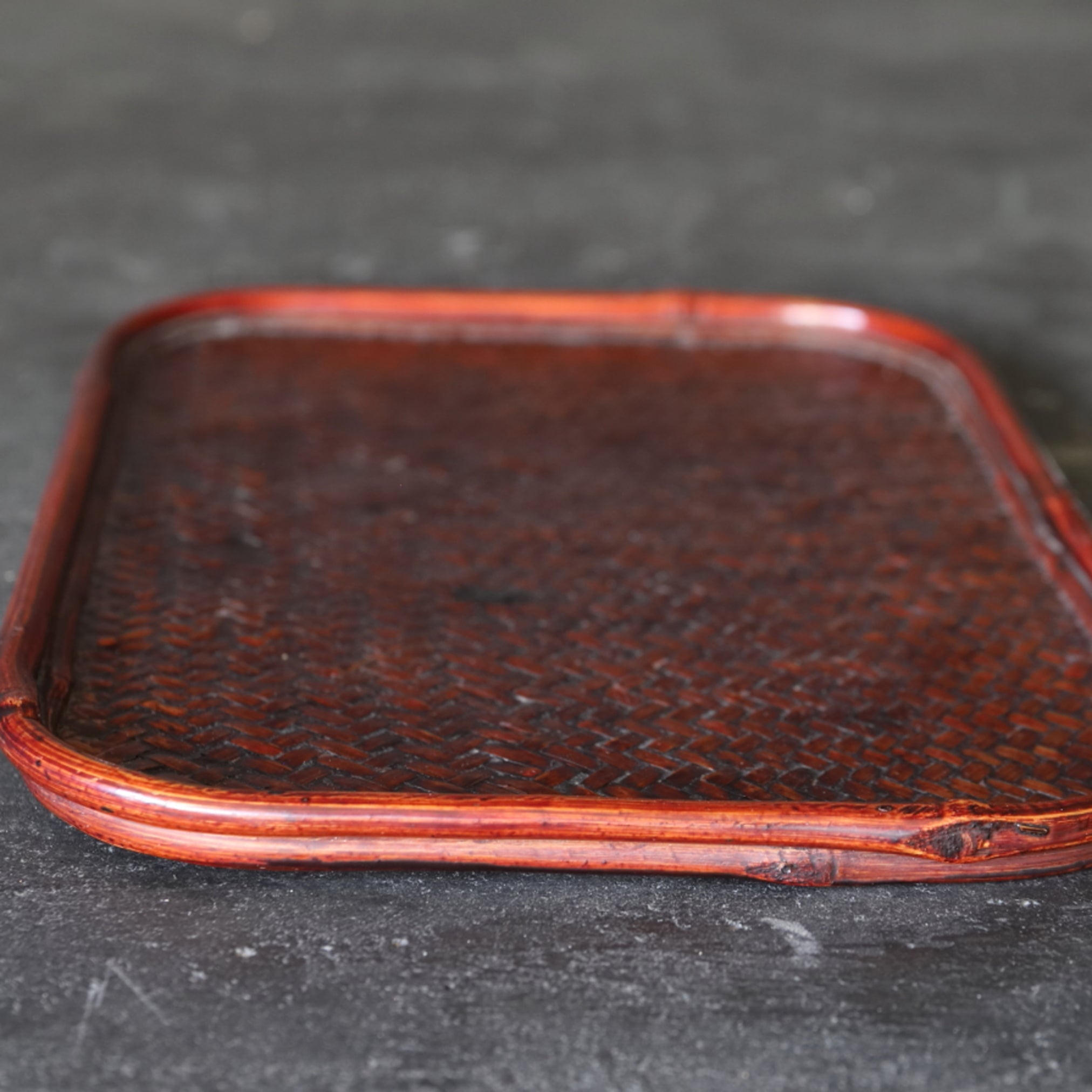 BANDEJA DE TÉ, Trenzado ajiro, Período Taisho–Showa(1912–1989 d. C.)