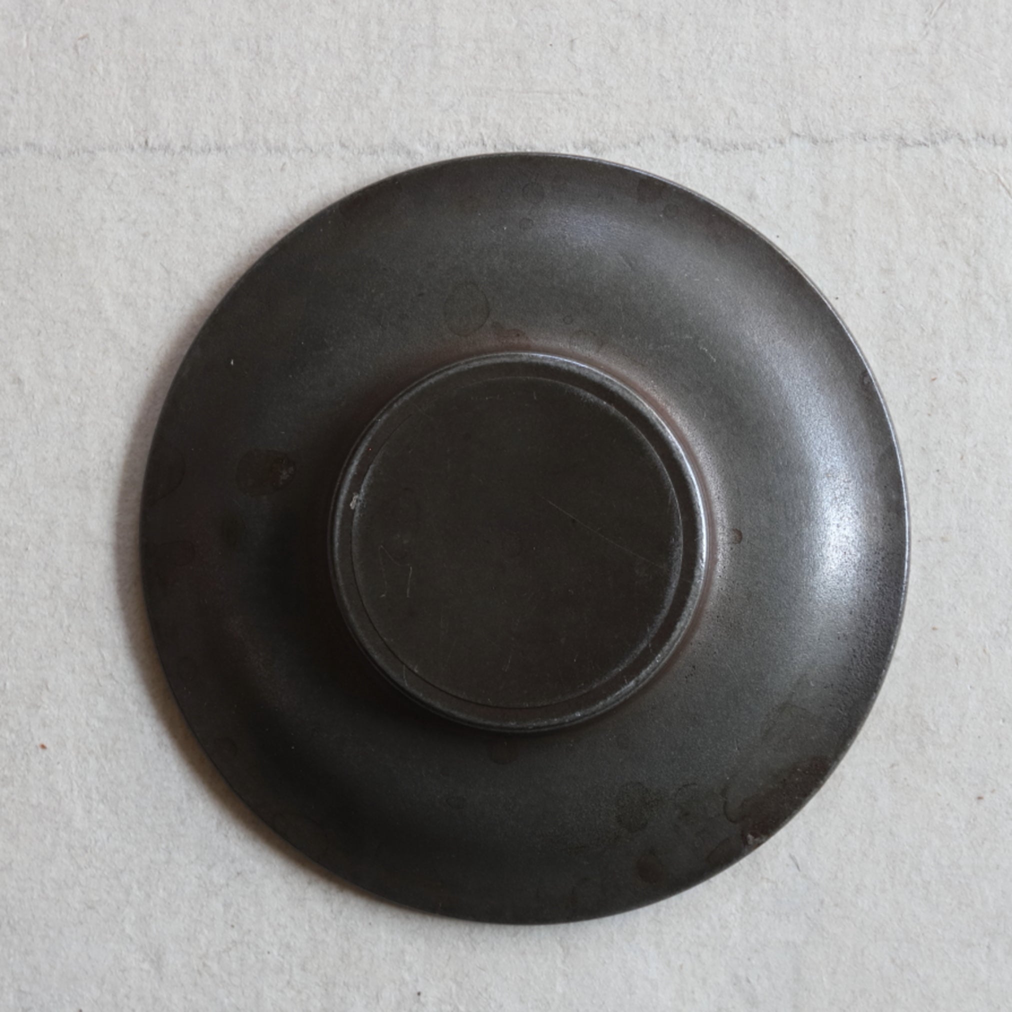 OLD ROUND TIN TEA SAUCER, Set of 5, Qing Dynasty(1616–1911CE)