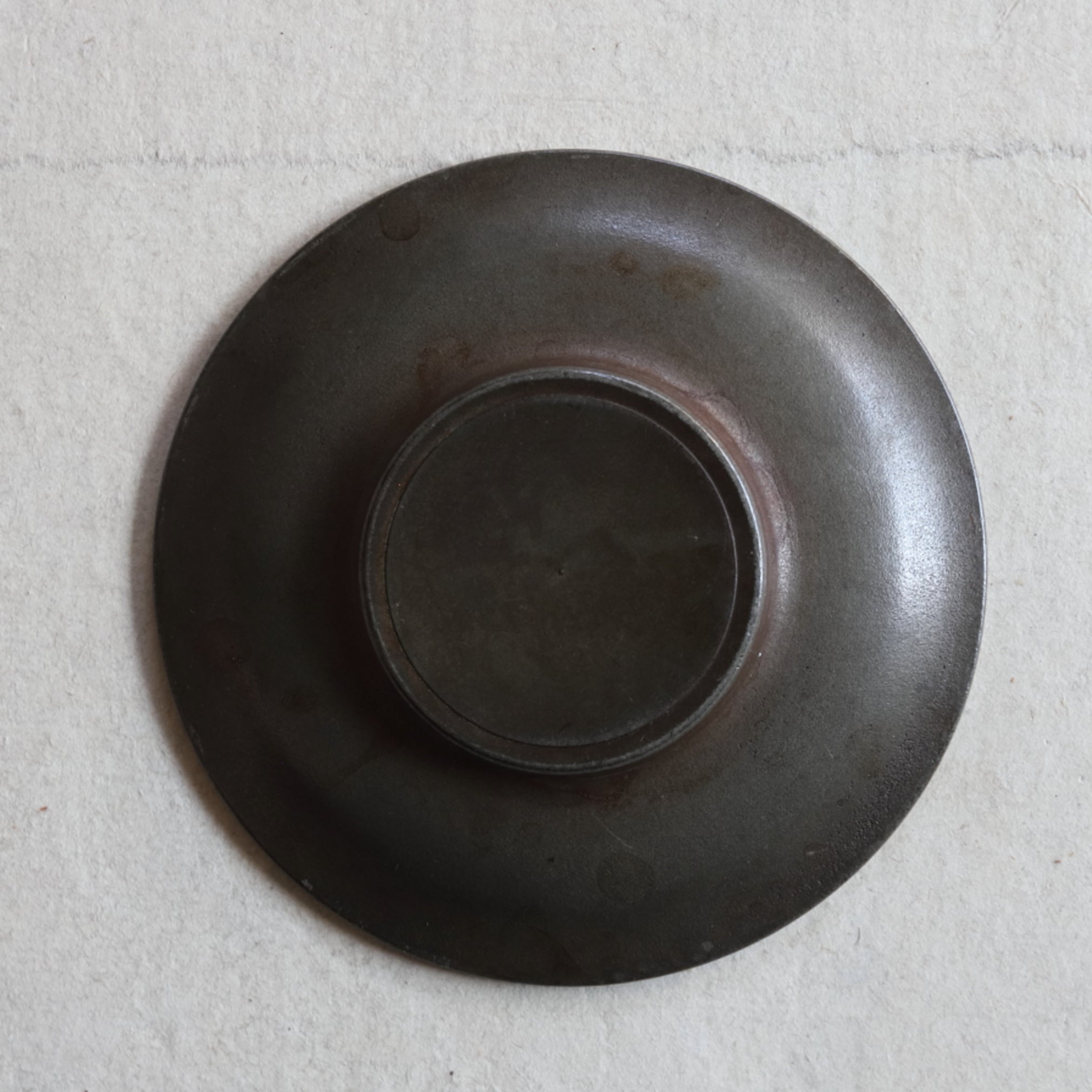 OLD ROUND TIN TEA SAUCER, Set of 5, Qing Dynasty(1616–1911CE)