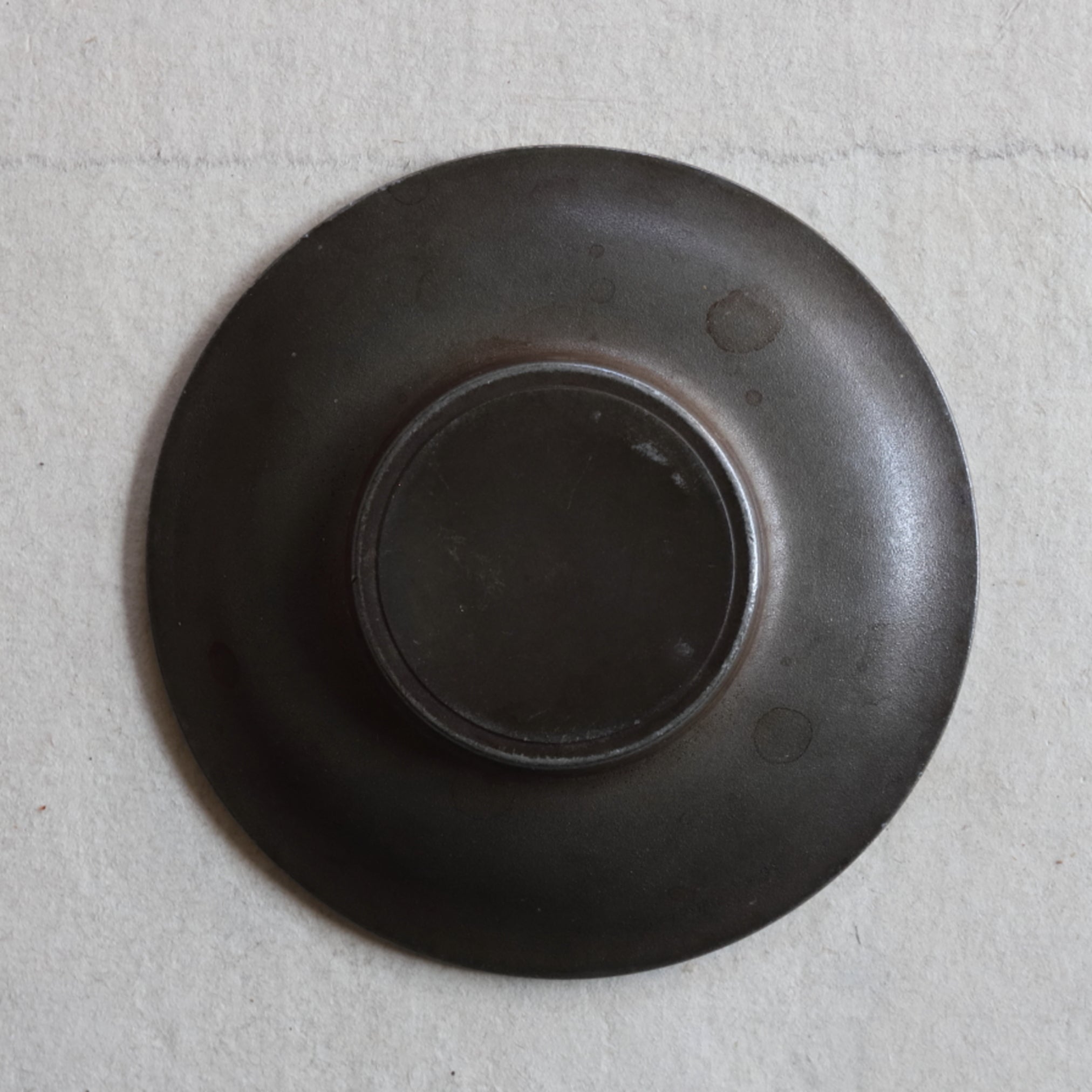 OLD ROUND TIN TEA SAUCER, Set of 5, Qing Dynasty(1616–1911CE)