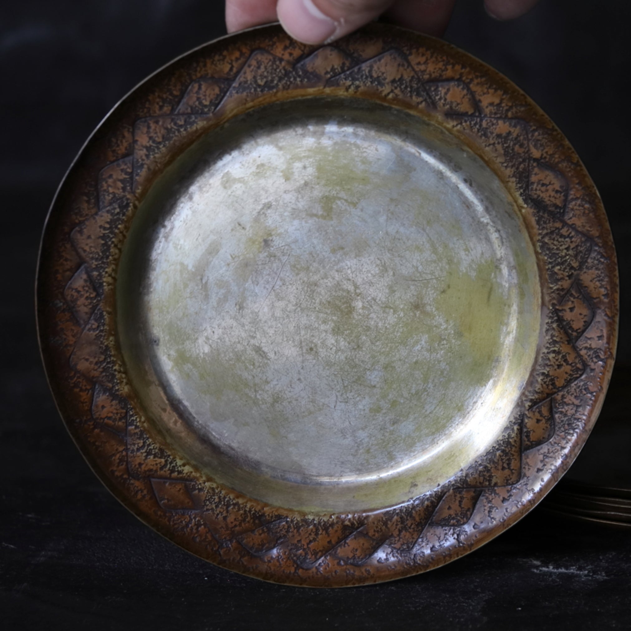 BOL PARA DULCES DE COBRE VIEJO, Juego de 6