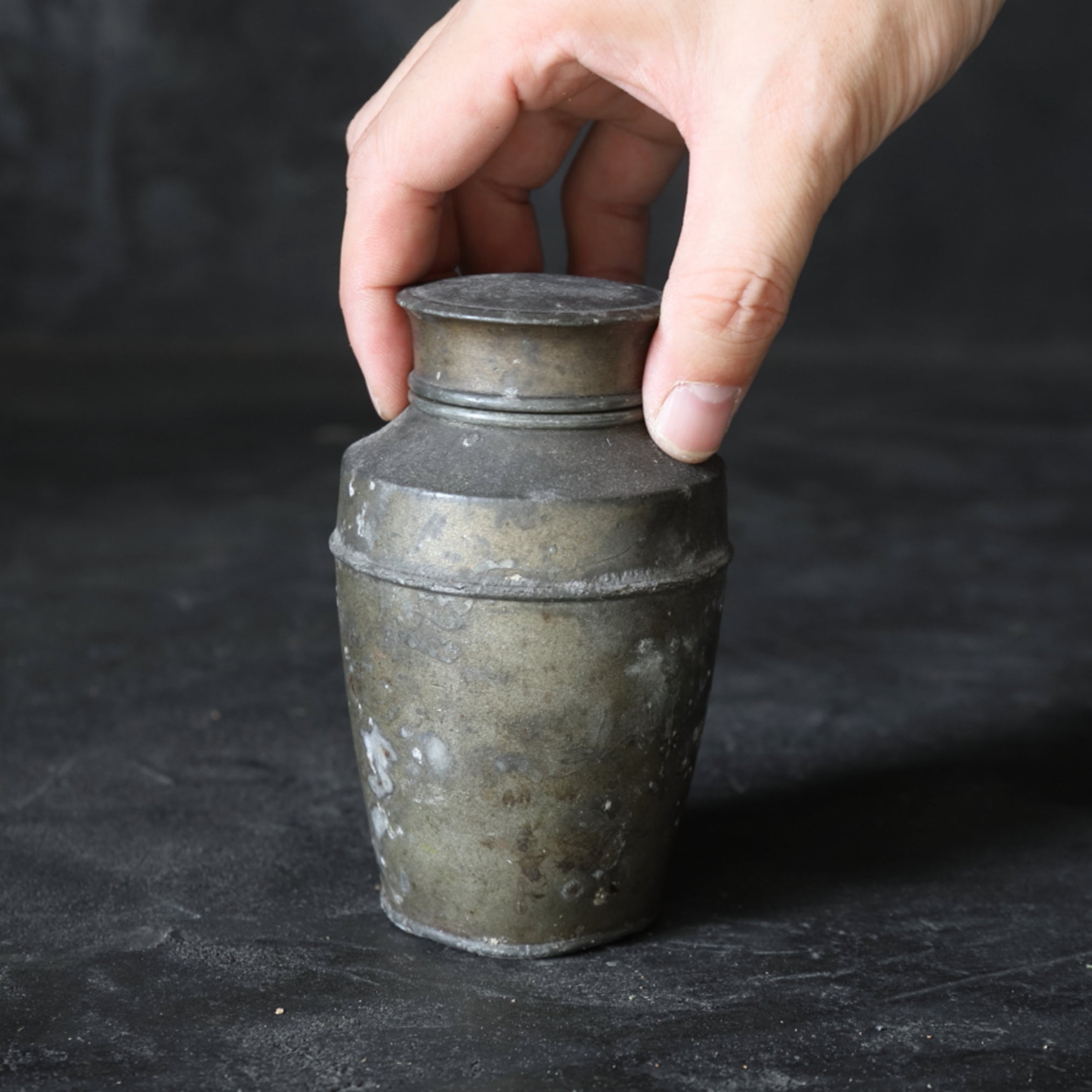 古锡茶叶罐(清朝, 公元1616年–1911年)