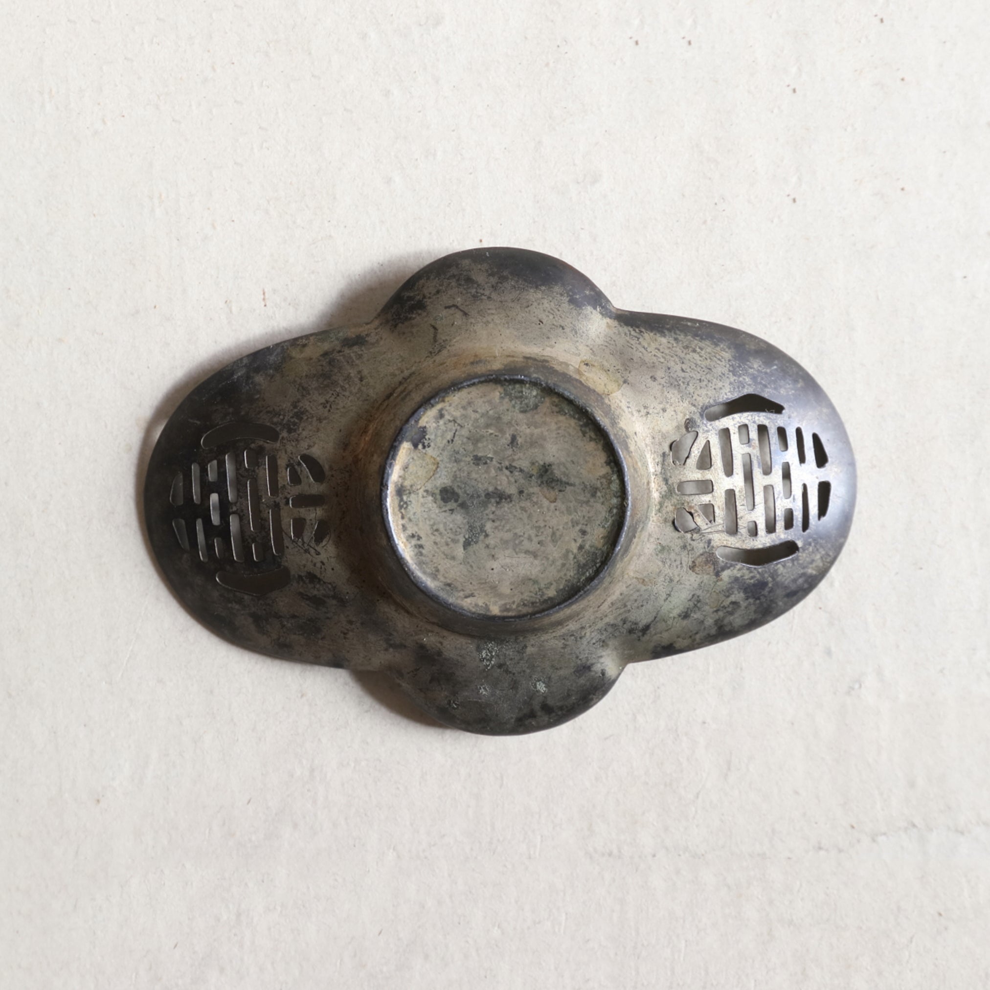 PLATILLO DE MELÓN DE ESTAÑO VIEJO, juego de 5, Dinastía Qing(1616–1911 d. C.)