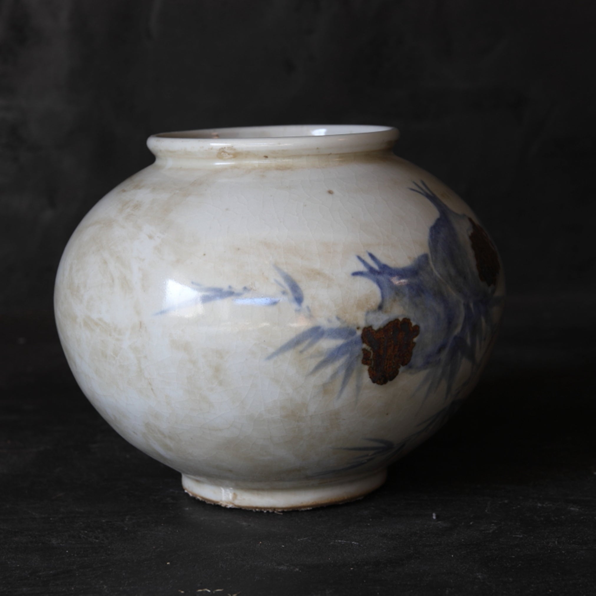 GEFÄSS, Unterglasur-kupferrotes mit Granatapfelmotiv, Joseon-Dynastie(1392–1897 n. Chr.)