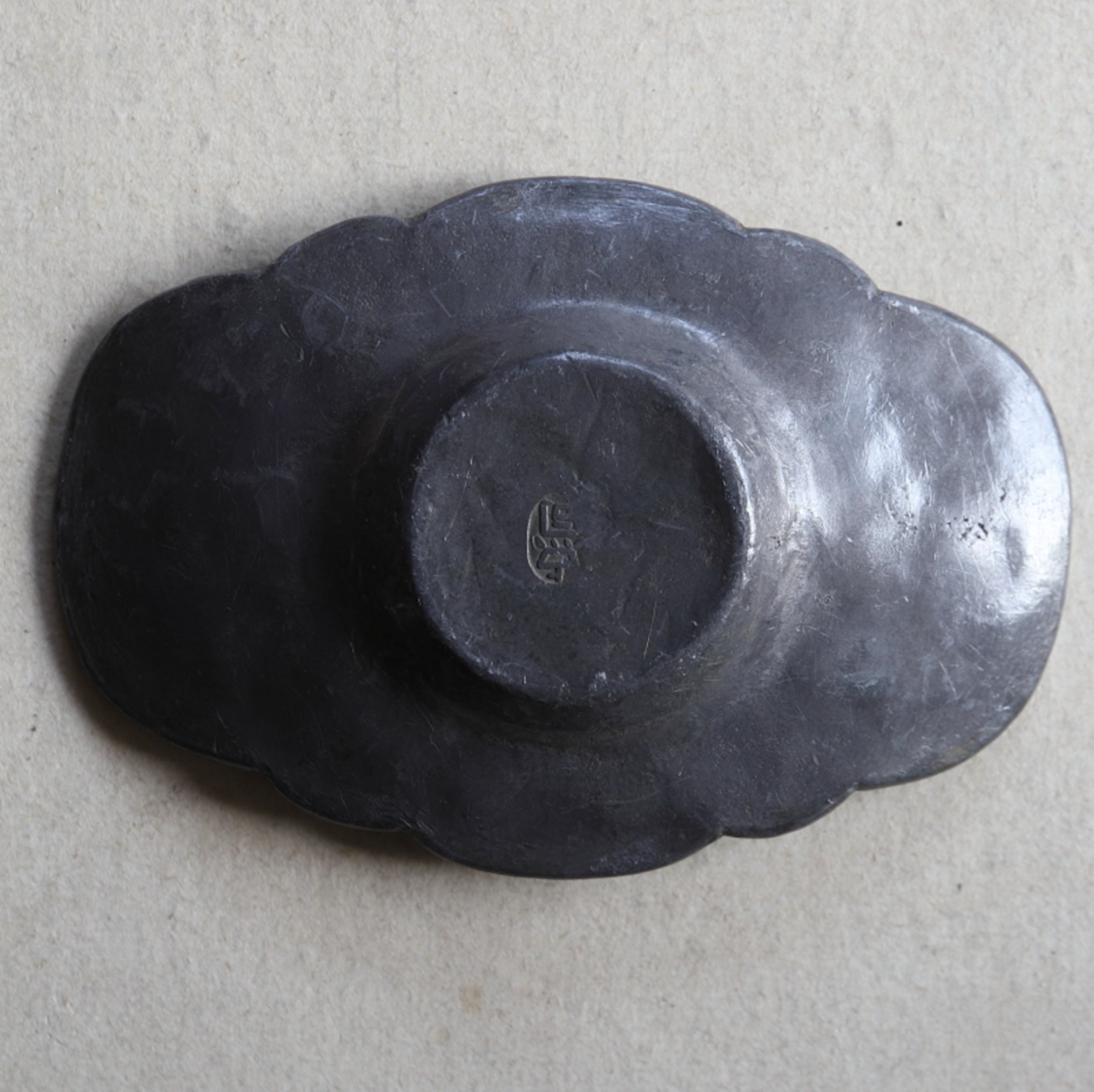PLATILLO DE MELÓN DE ESTAÑO VIEJO, juego de 5, Dinastía Qing(1616–1911 d. C.)