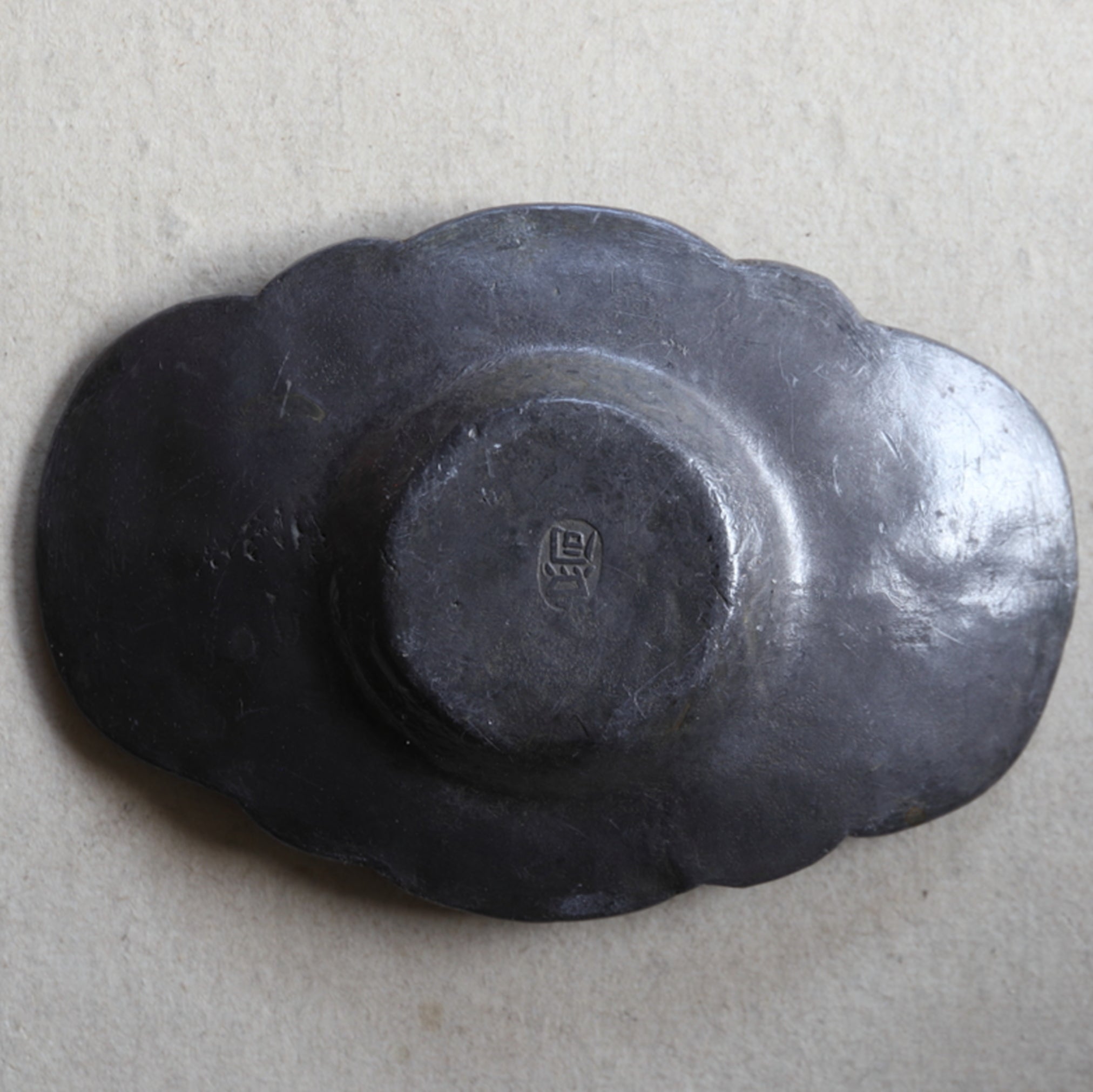 PLATILLO DE MELÓN DE ESTAÑO VIEJO, juego de 5, Dinastía Qing(1616–1911 d. C.)