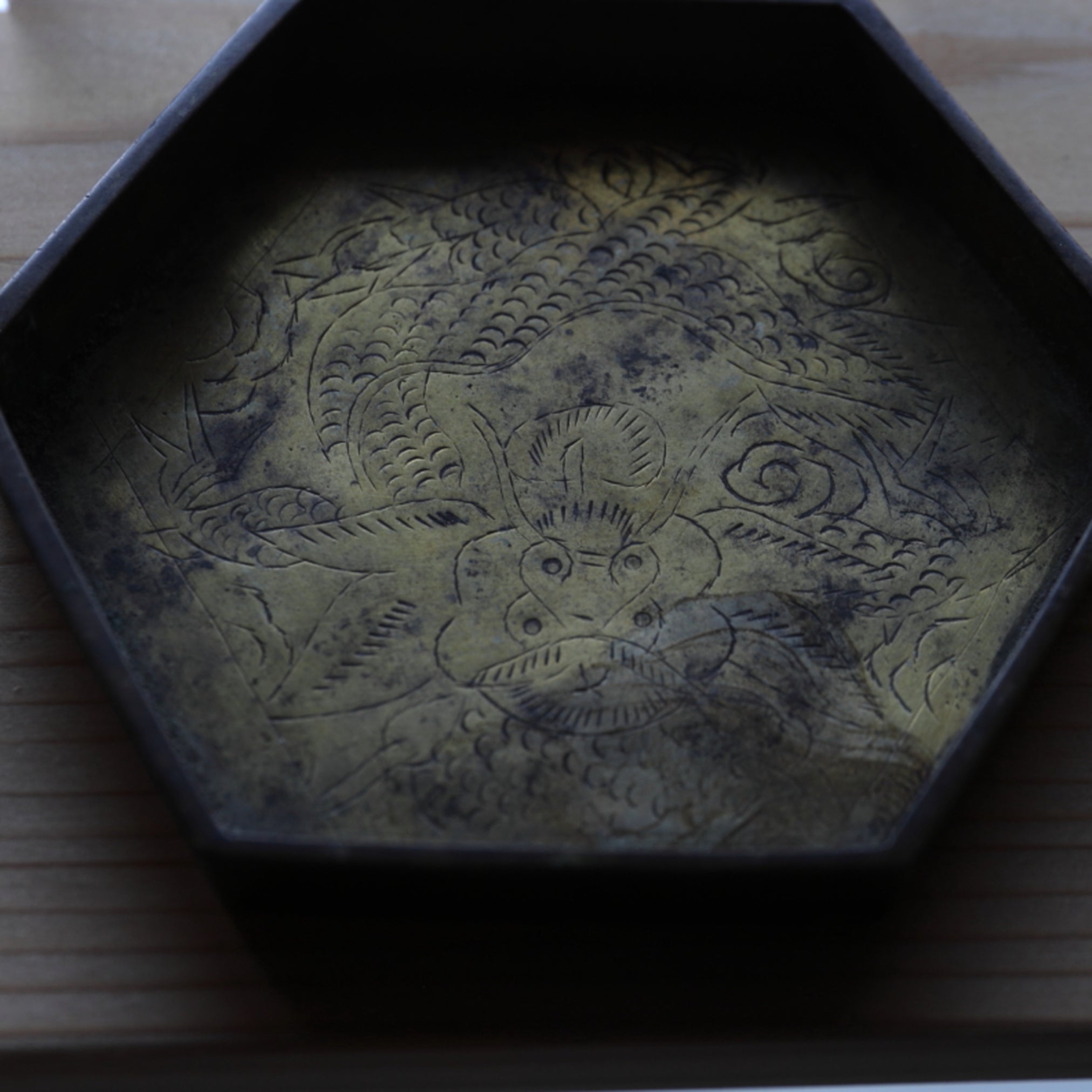 銅六角組子結構茶壺座 b(清朝, 西元1616年–1911年)