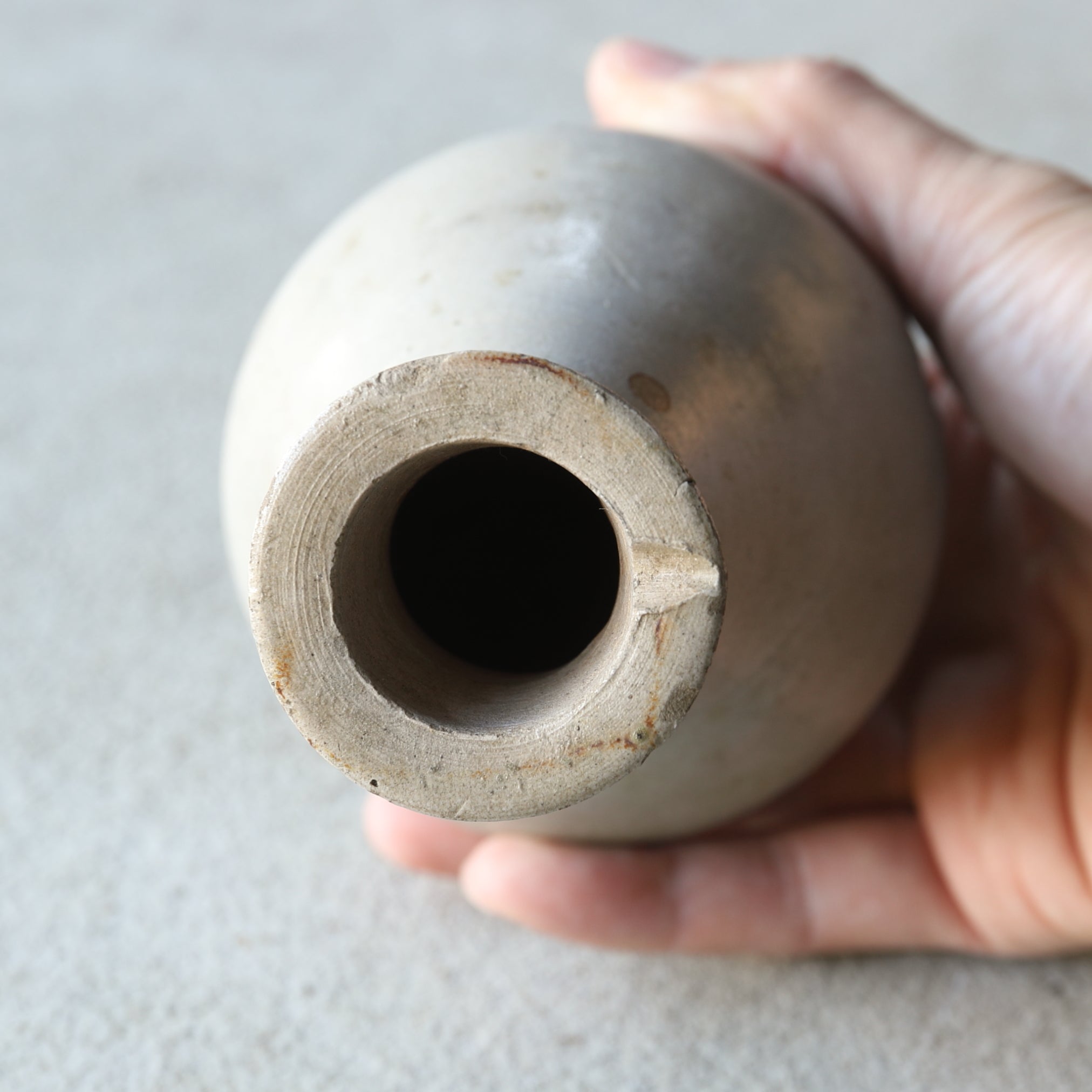 德國古董鹽釉金富良醬油瓶(近世, 西元16–19世紀)