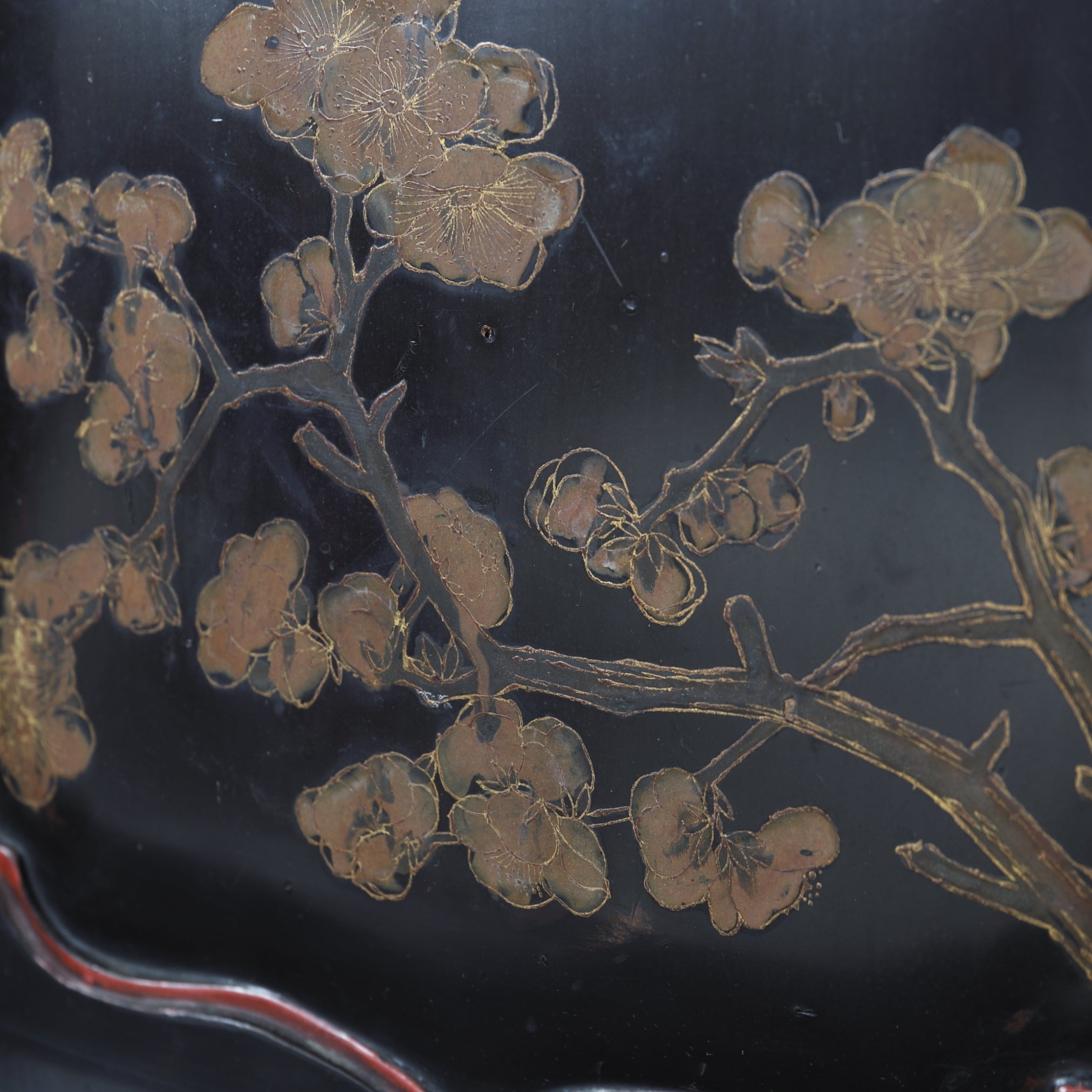 YOHŌDANA, Maki-e with flower-and-bird design