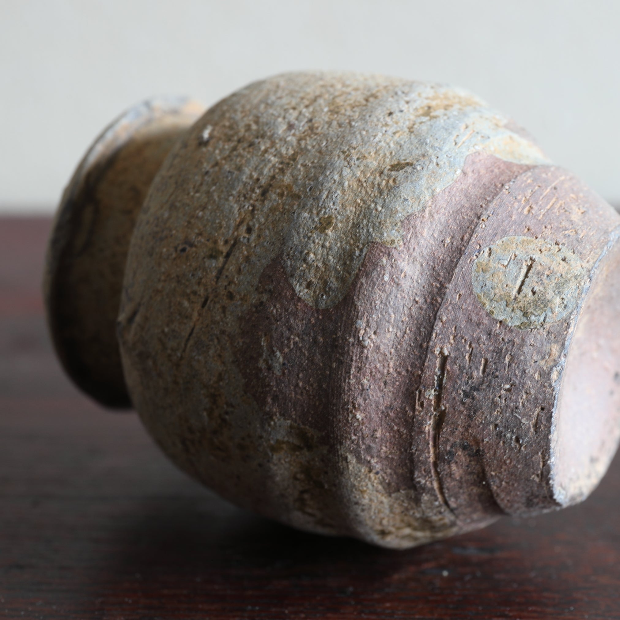 SMALL JAR, Ko-Seto, ash-glazed, Muromachi Period(1336–1573CE)
