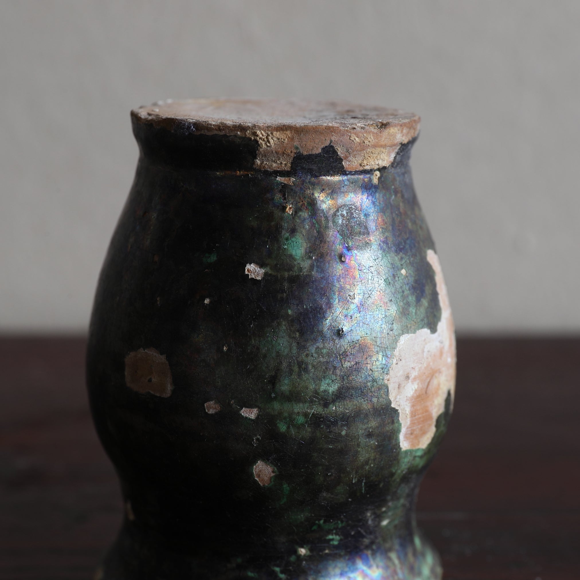 JARRA PEQUEÑA, Vidriado verde, Antigüedad holandesa, Edad Moderna Temprana(Siglos XVI–XIX)
