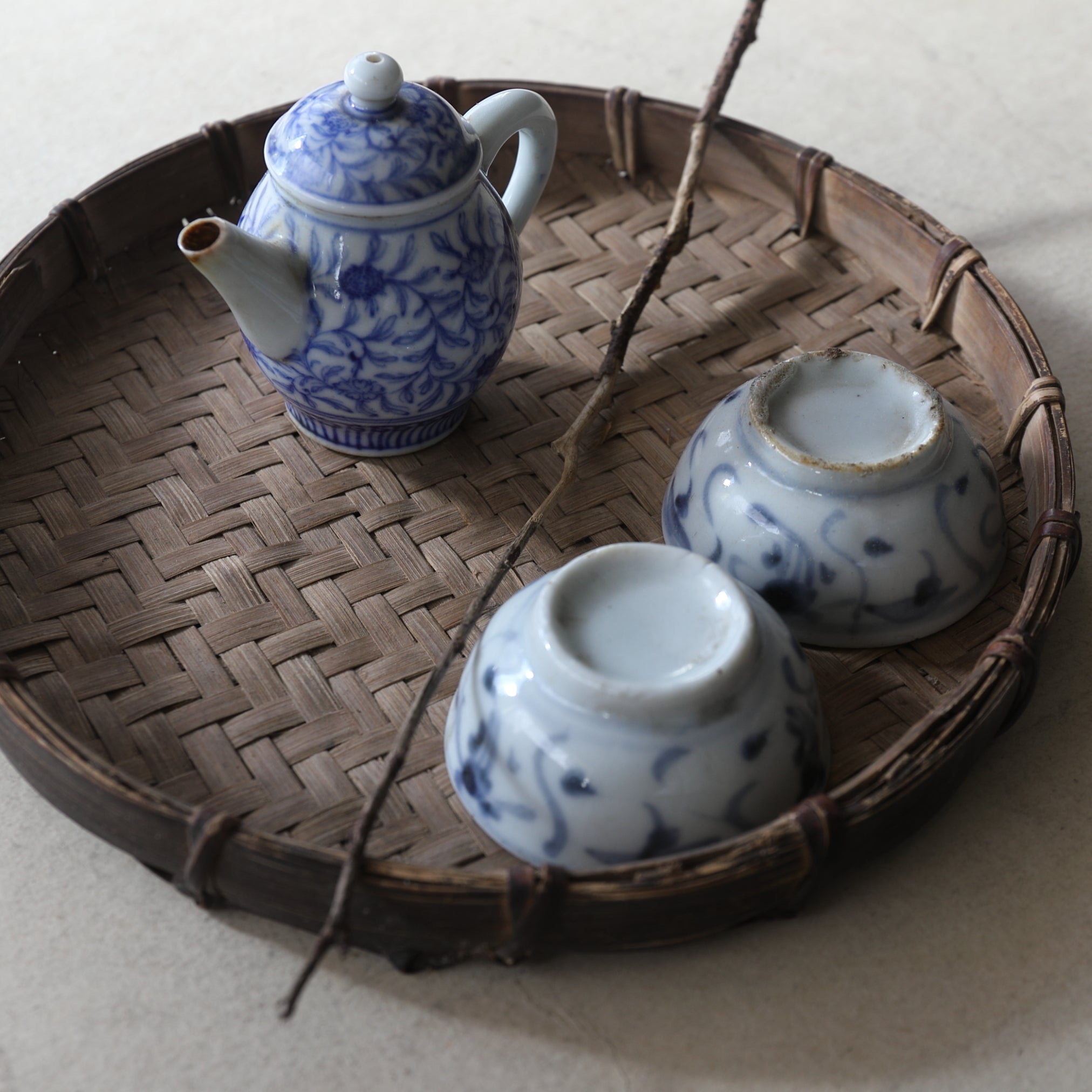 BANDEJA DE TÉ DE BAMBÚ, Yao, b, Edad Moderna Temprana(Siglos XVI–XIX)