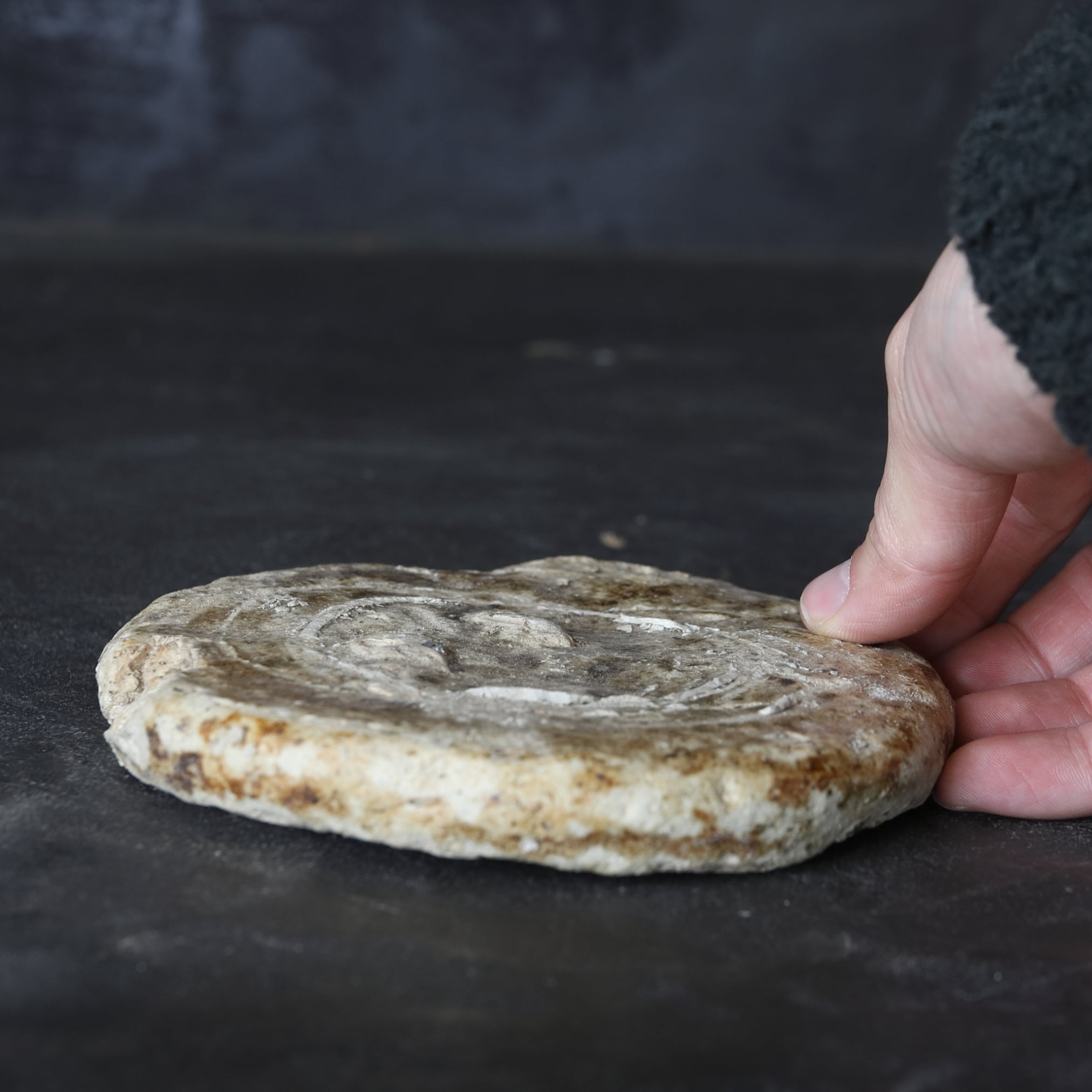 PLATO PLACA DE CERÁMICA, Ko-Karatsu / Herramienta de horno, a