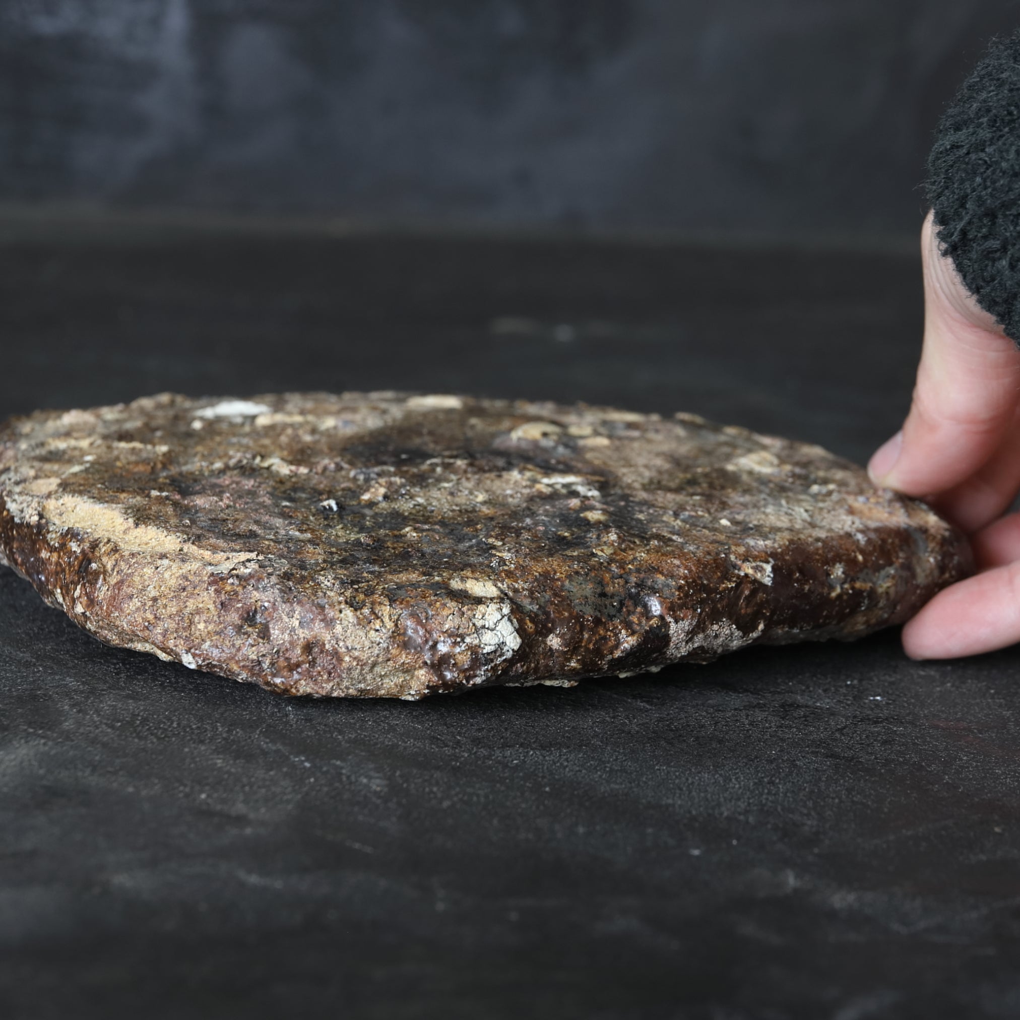 PLATO PLACA DE CERÁMICA, Ko-Karatsu / Herramienta de horno, b
