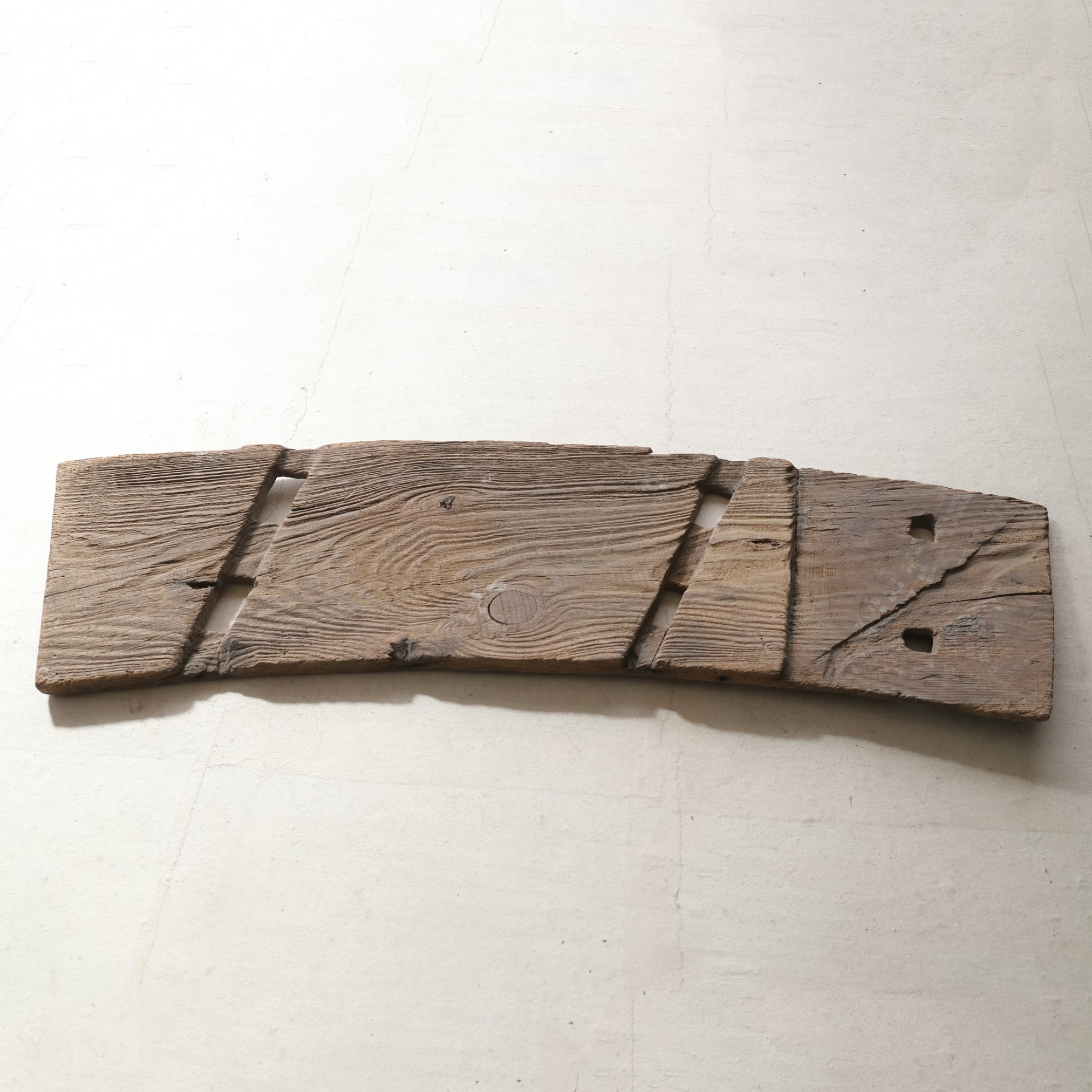 VIEILLE PLANCHE DE ROUE À AUBES, Matériau ancien, Période Meiji(1868–1912 apr. J.-C.)