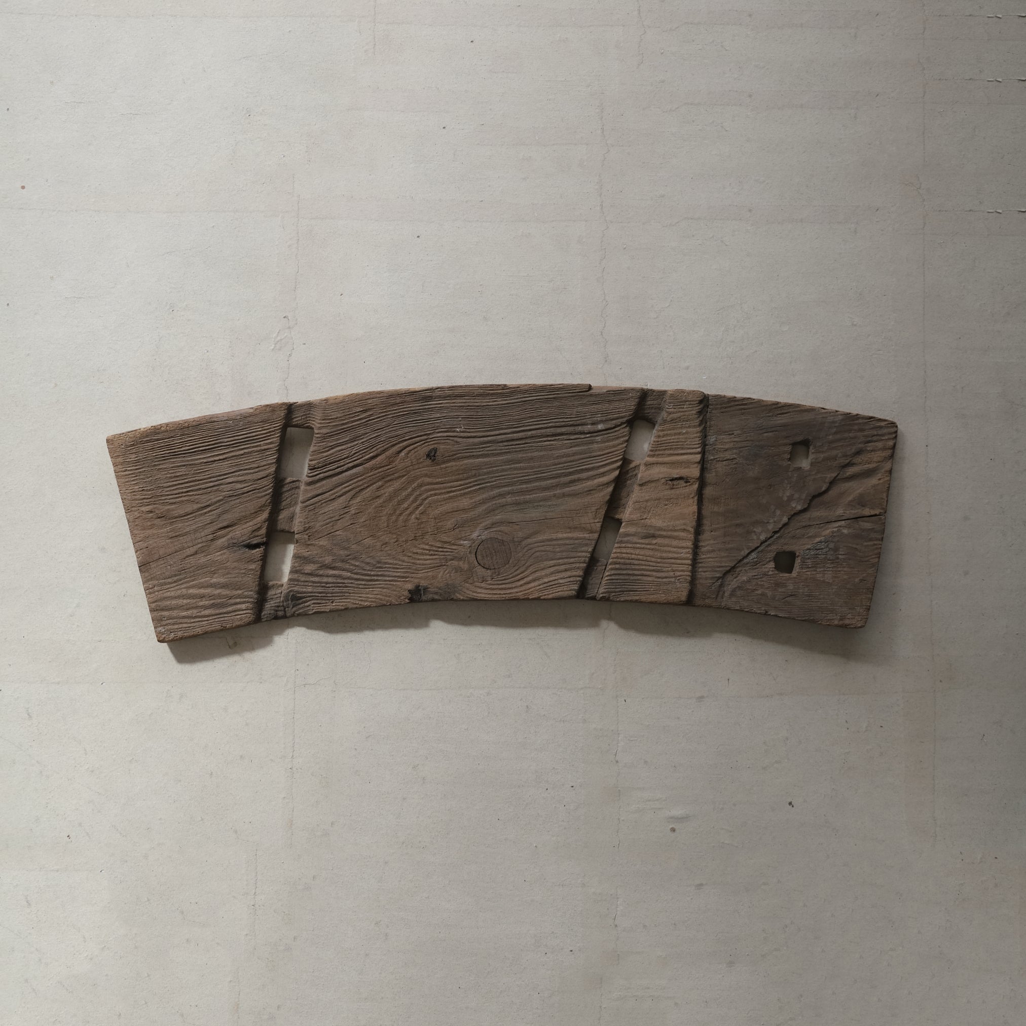 VIEILLE PLANCHE DE ROUE À AUBES, Matériau ancien, Période Meiji(1868–1912 apr. J.-C.)