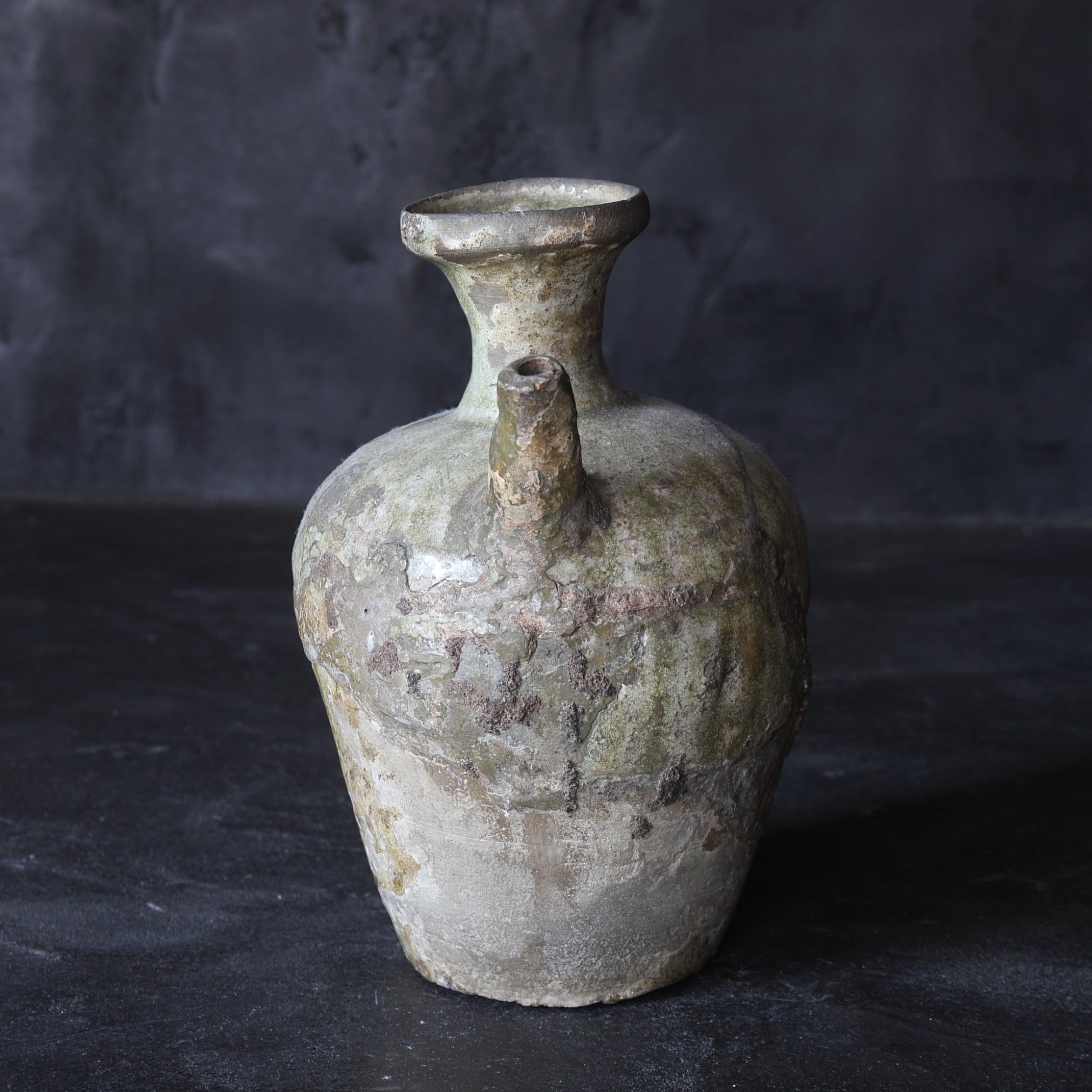 AGUAMANIL, Ko-Seto, vidriado ceniza, Período Kamakura(1185–1333 d. C.)