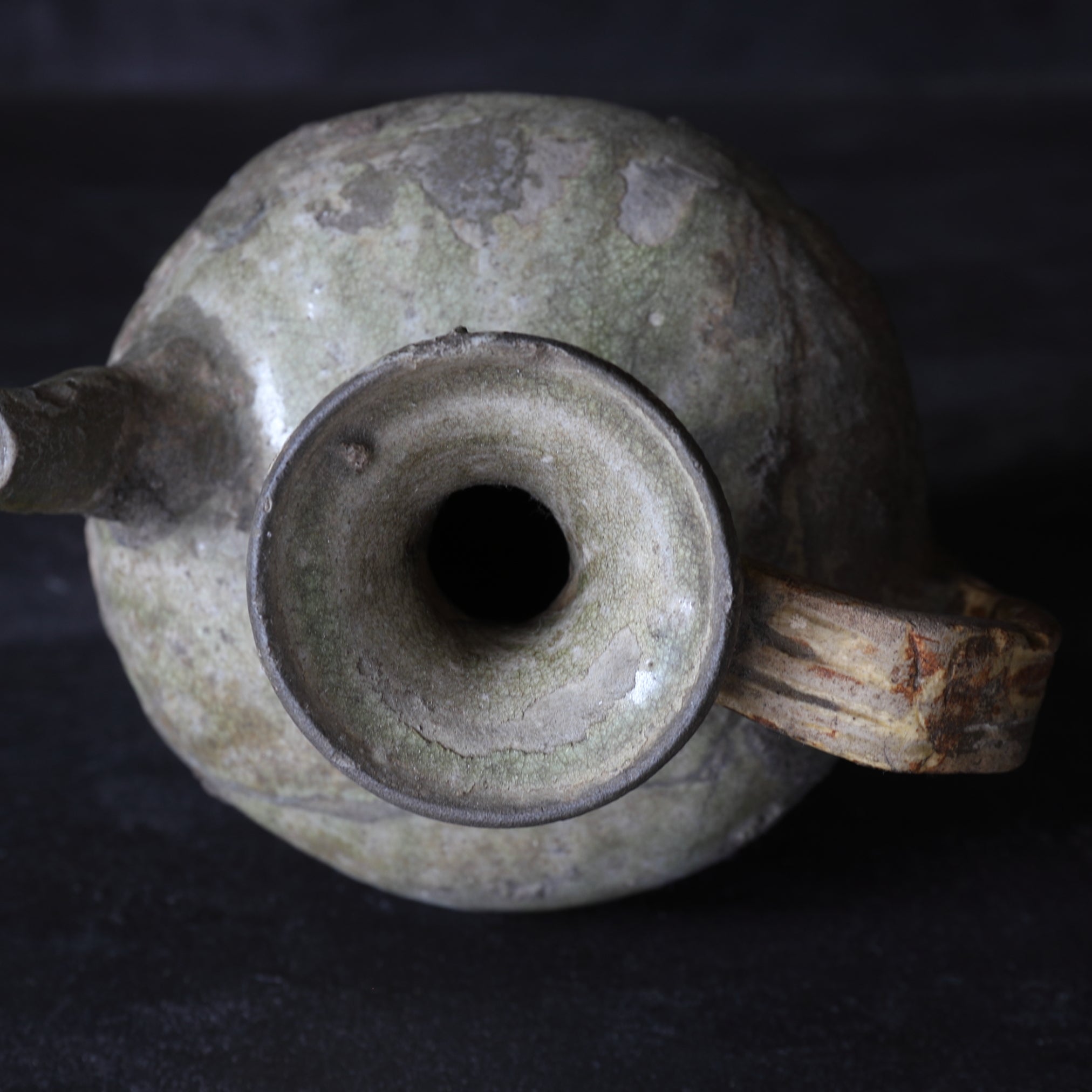 AGUAMANIL, Ko-Seto, vidriado ceniza, Período Kamakura(1185–1333 d. C.)