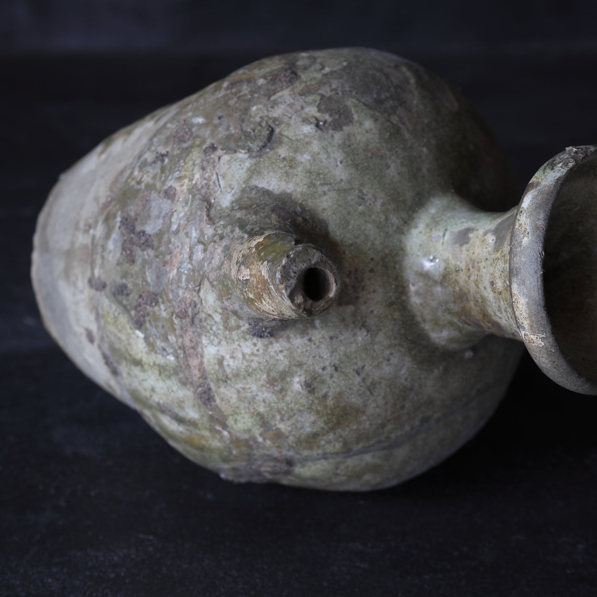 AGUAMANIL, Ko-Seto, vidriado ceniza, Período Kamakura(1185–1333 d. C.)