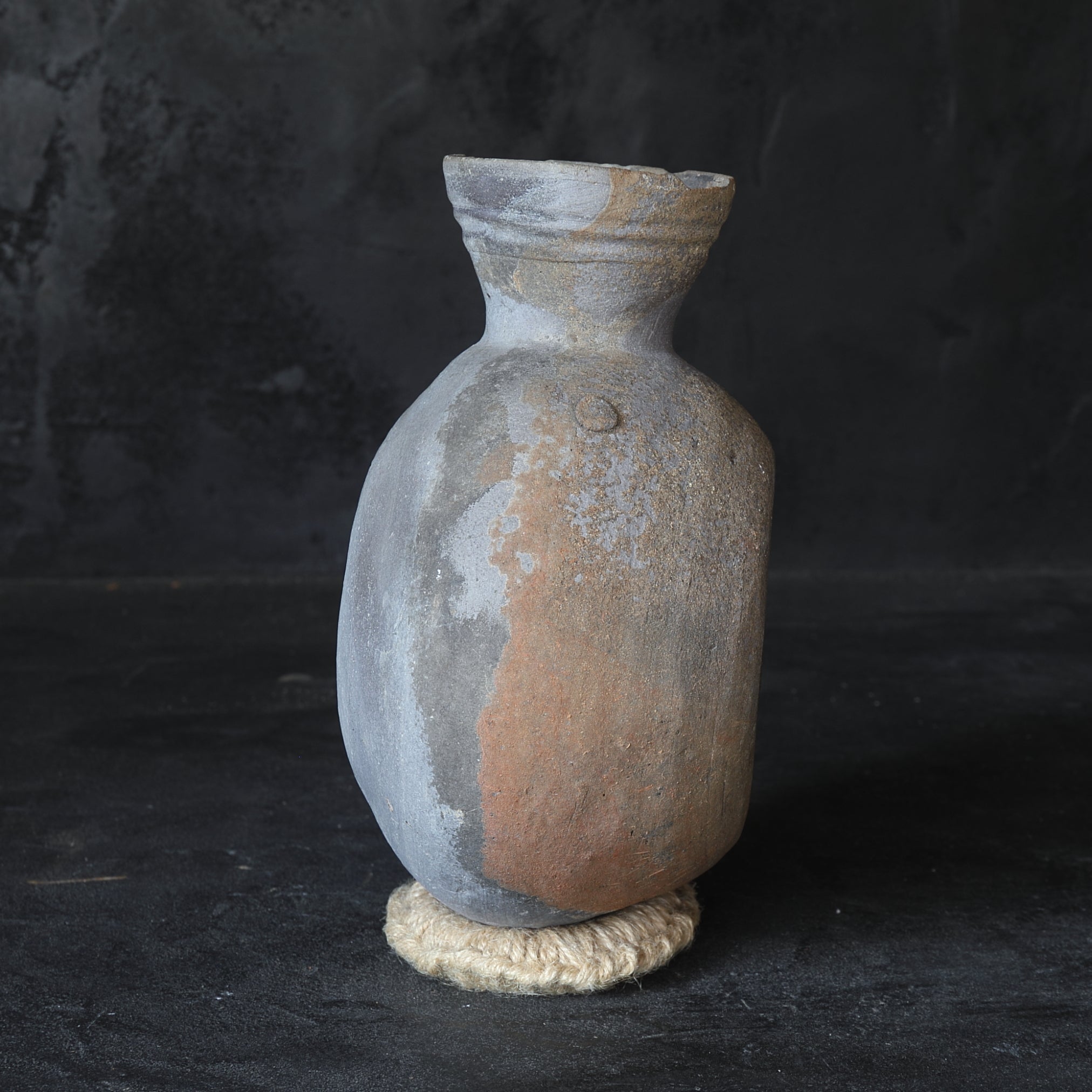 BOTTLE WITH HANDLE, Sue Ware, Kofun Period(250-581CE)