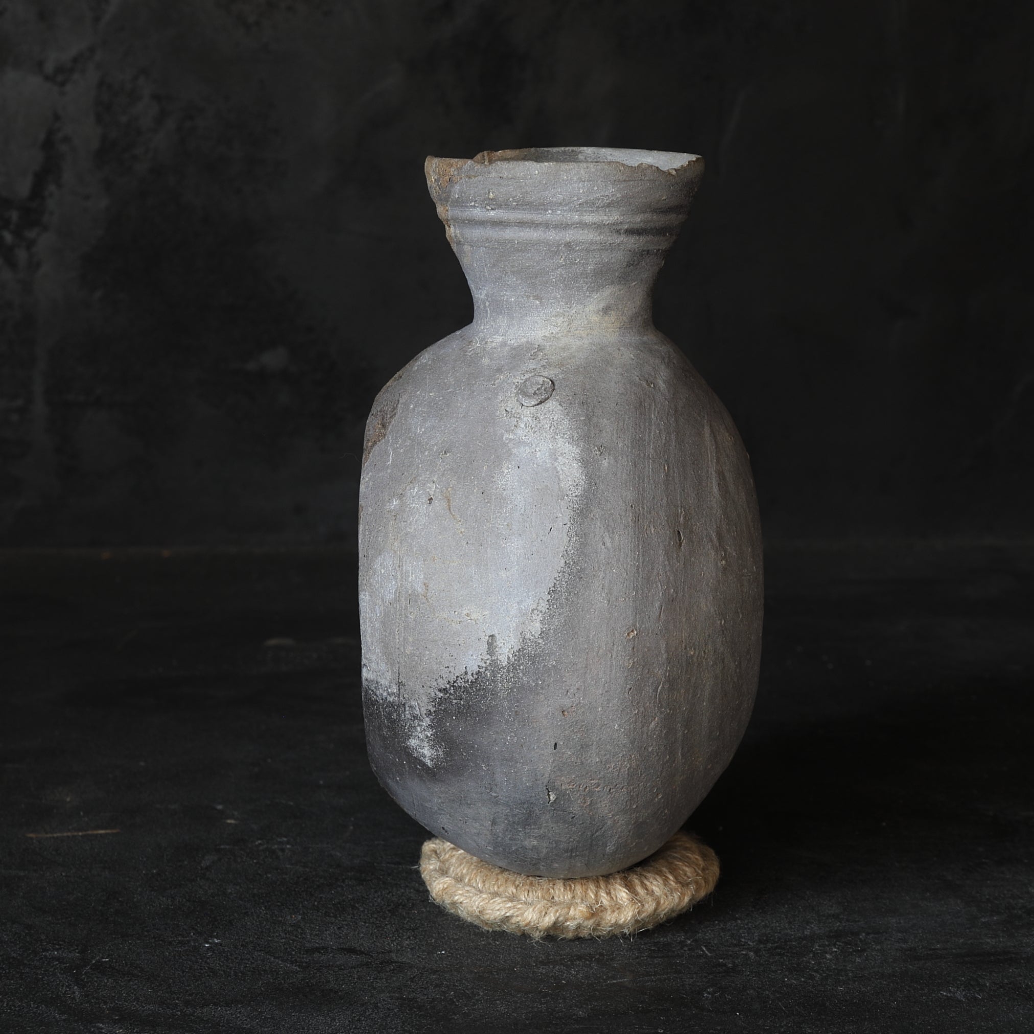 BOTTLE WITH HANDLE, Sue Ware, Kofun Period(250-581CE)