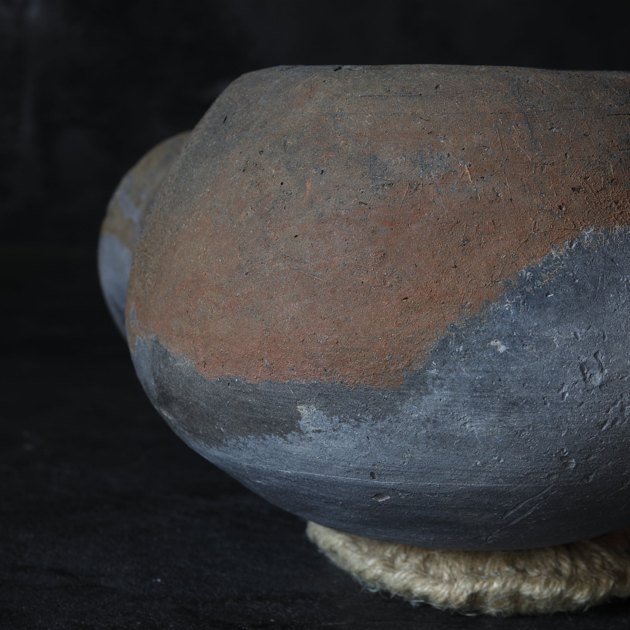 BOTTLE WITH HANDLE, Sue Ware, Kofun Period(250-581CE)