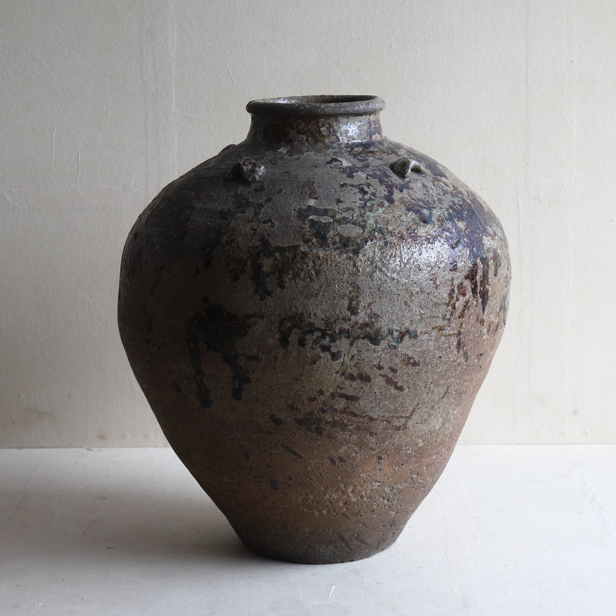 OLD FOUR-HANDLED JAR, Tamba, Edo Period(1603–1867CE)