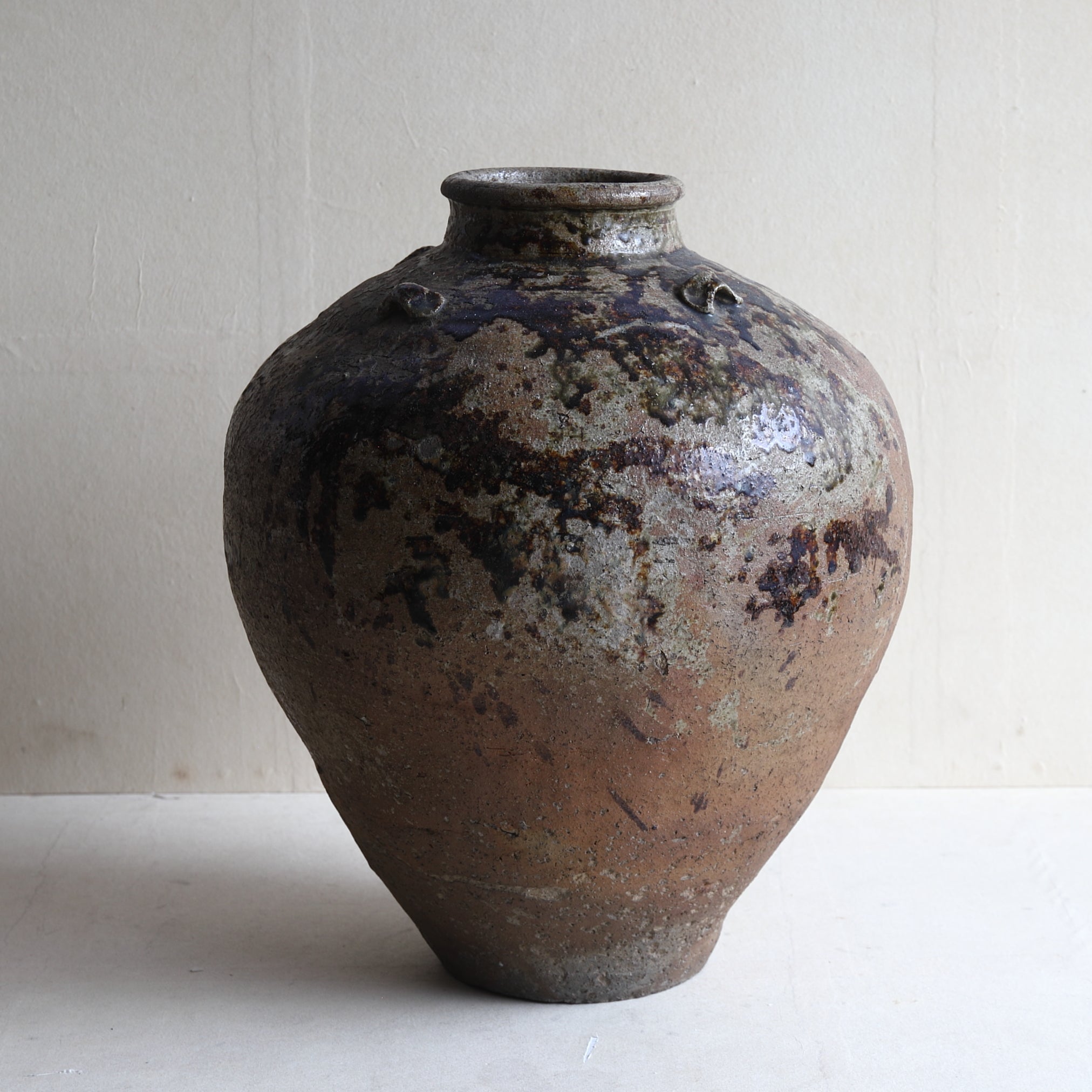 OLD FOUR-HANDLED JAR, Tamba, Edo Period(1603–1867CE)