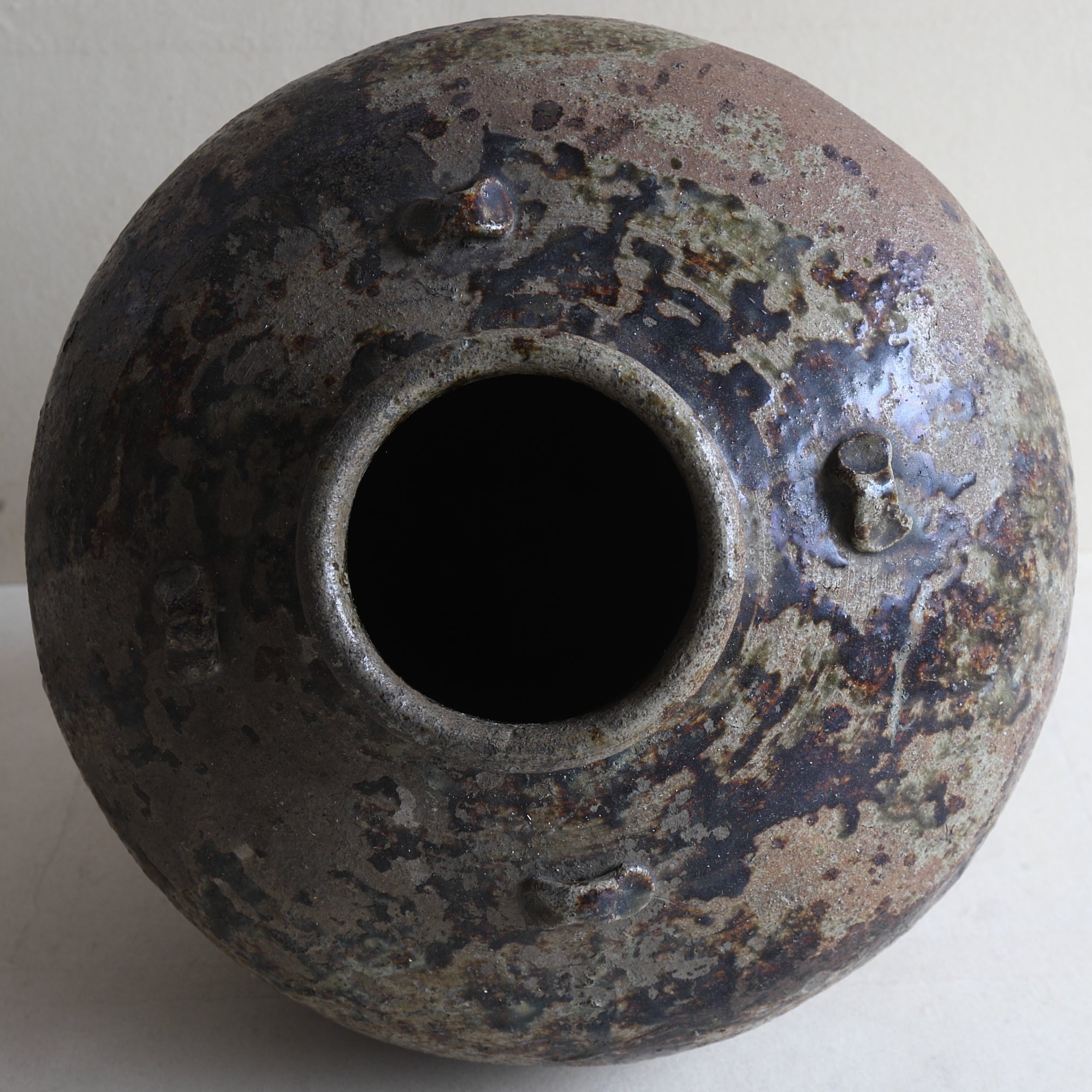 OLD FOUR-HANDLED JAR, Tamba, Edo Period(1603–1867CE)