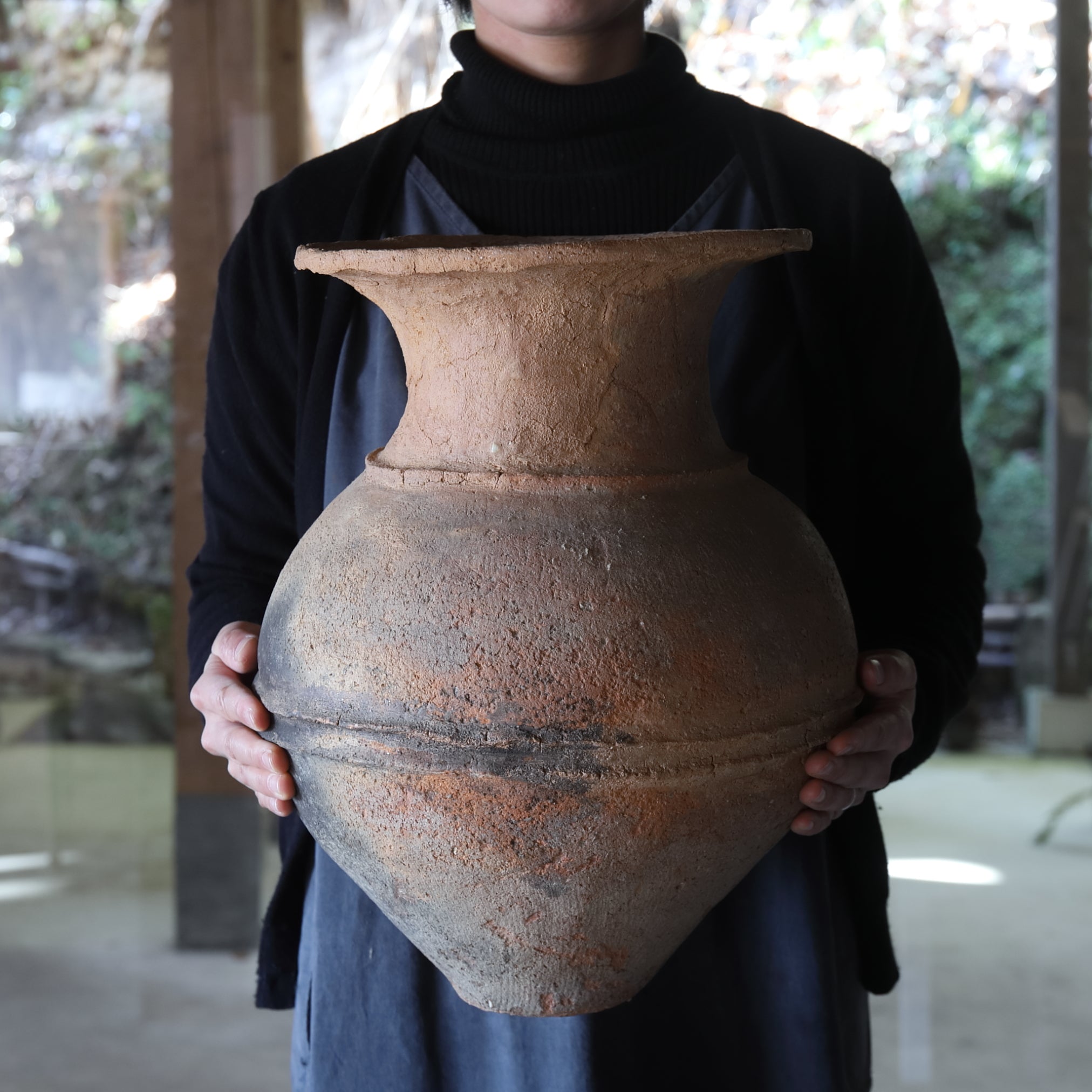 LOZA DE BARRO / CUENCO PROFUNDO, Con decoración, b, Período Yayoi(300 a. C.–250 d. C.)
