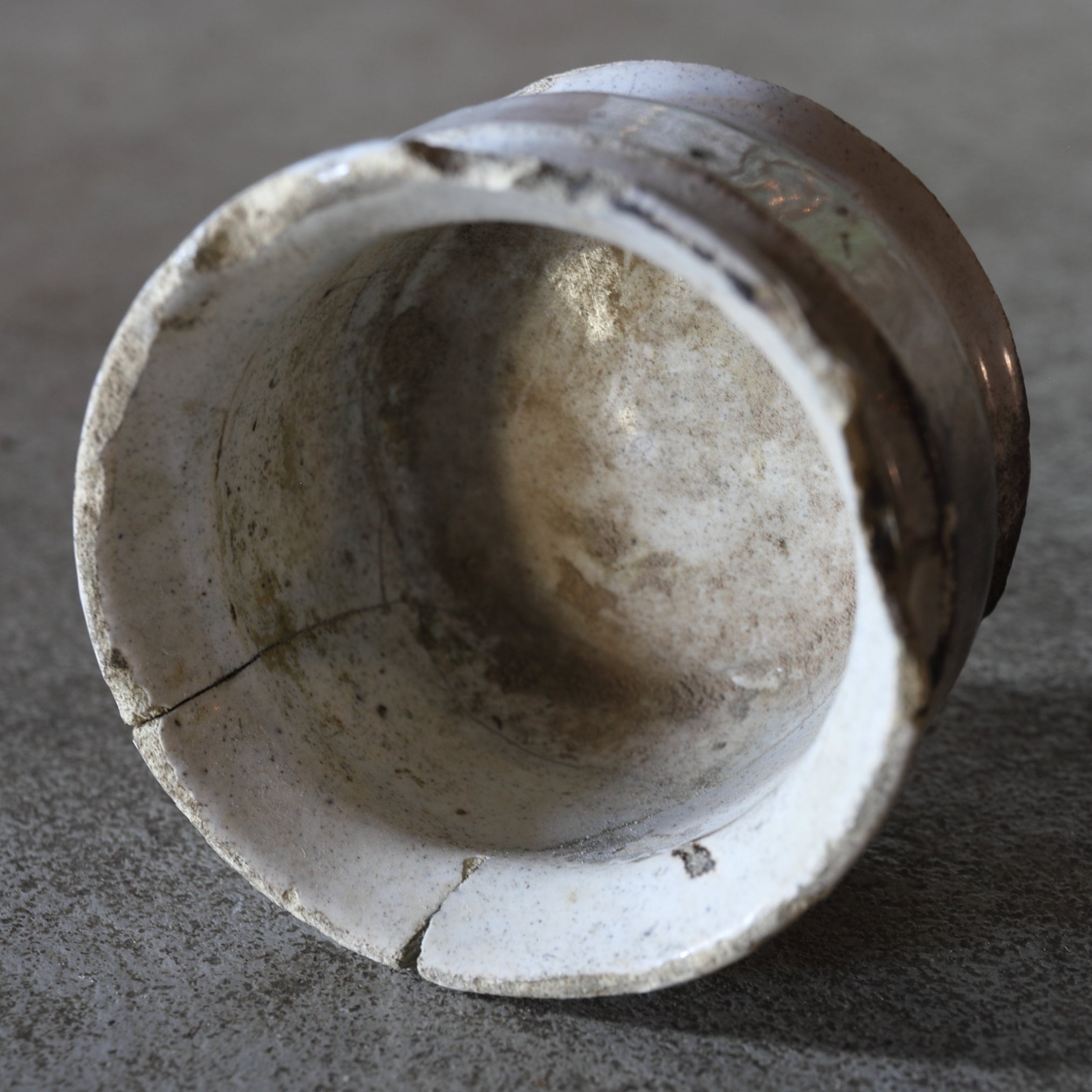 KLEINES GEFÄSS, Delfter Ware, weiß glasiert, 4, Niederländische Antiquität, Frühe Neuzeit(16.–19. Jahrhundert)