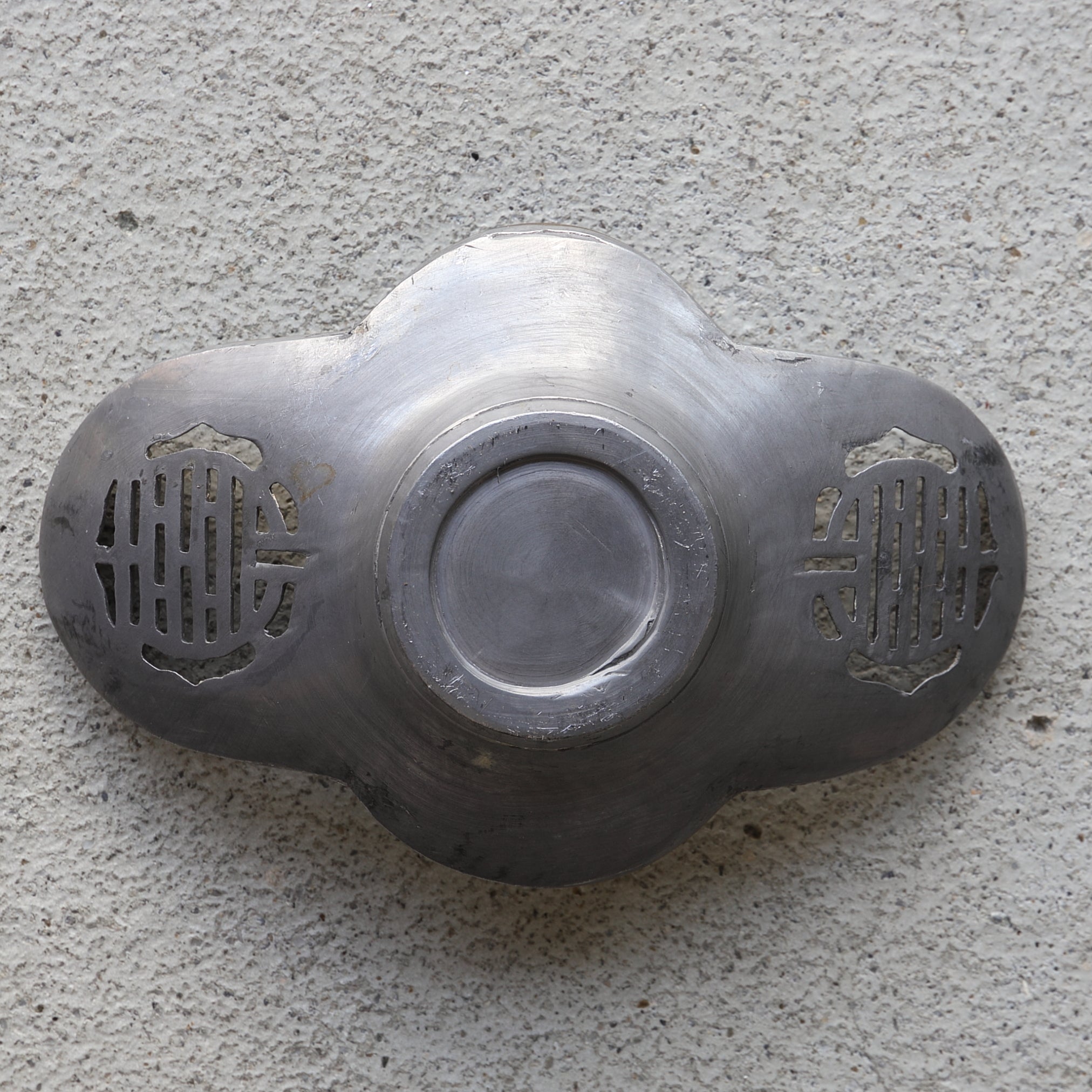 古錫透雕瓜形茶托 5件套(清朝, 西元1616年–1911年)