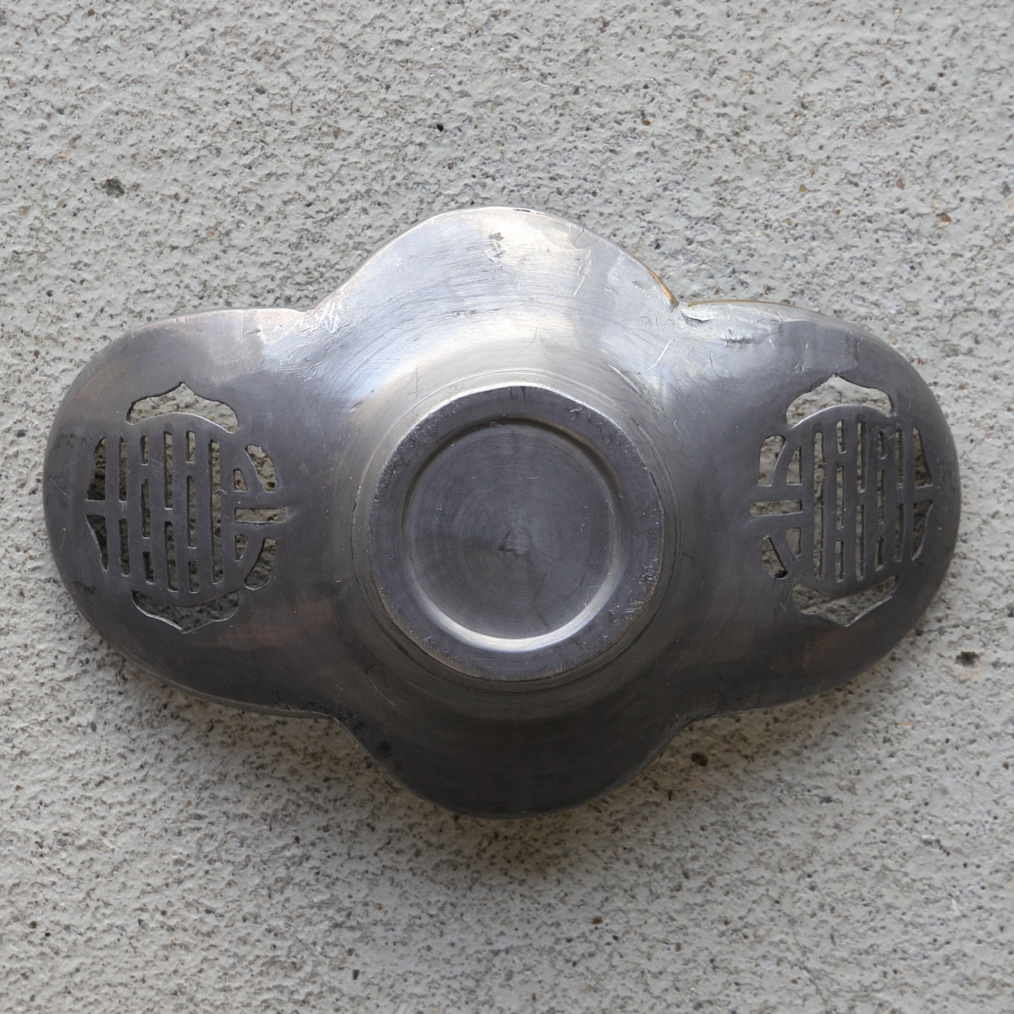 古錫透雕瓜形茶托 5件套(清朝, 西元1616年–1911年)