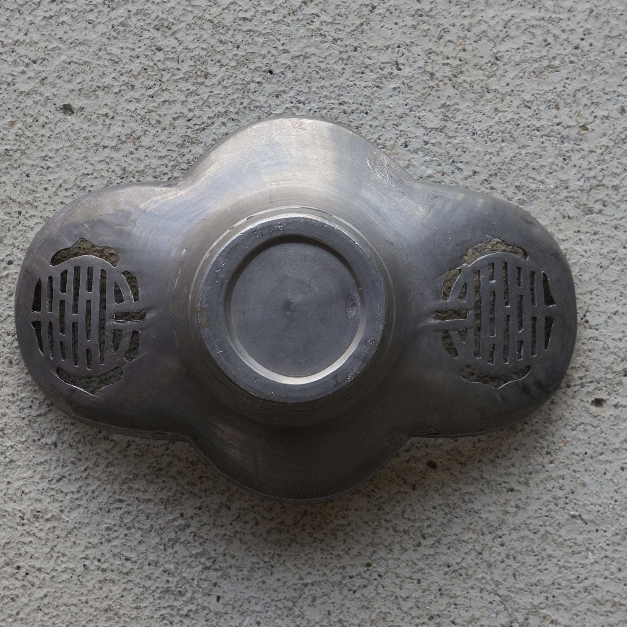 古錫透雕瓜形茶托 5件套(清朝, 西元1616年–1911年)