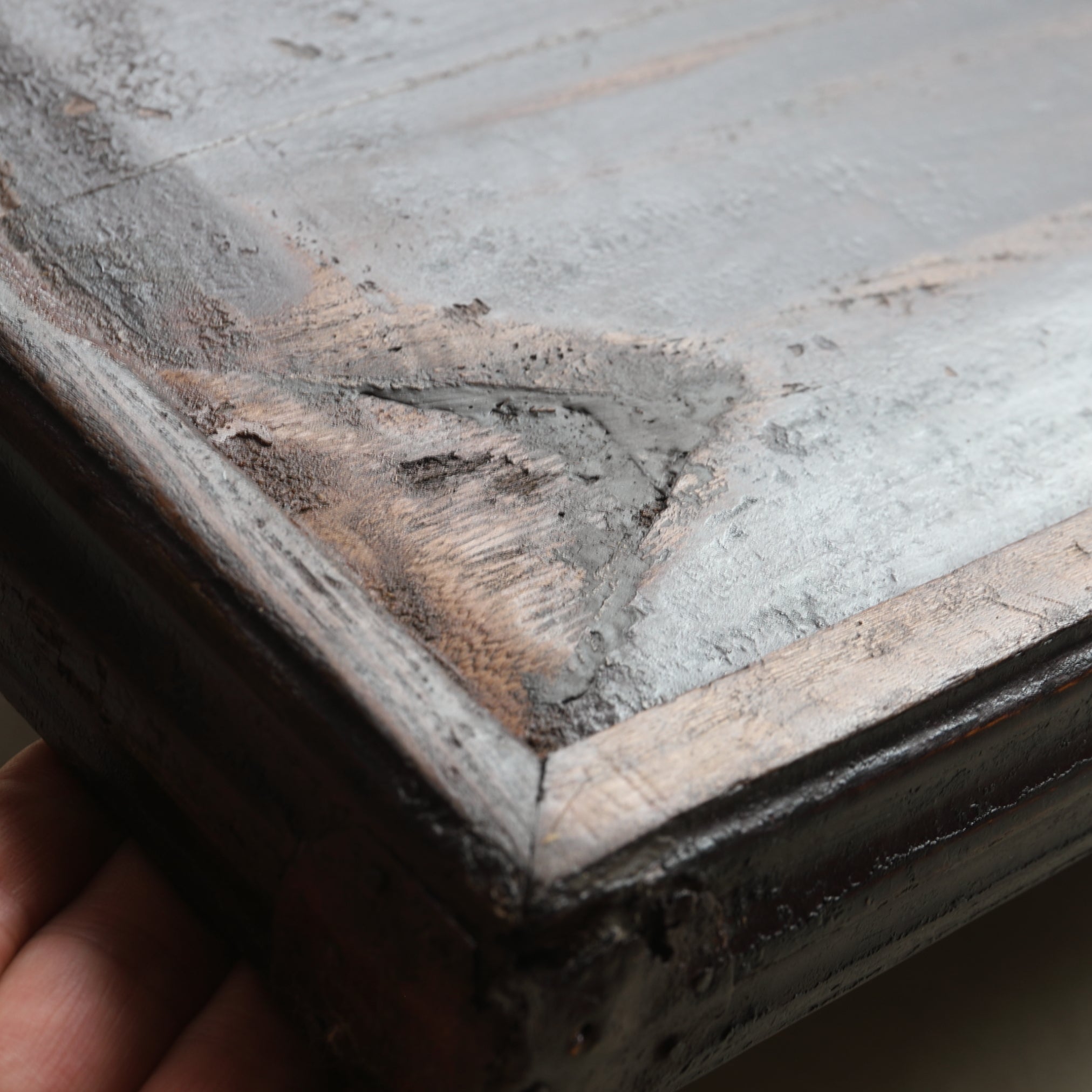 BANDEJA RECTANGULAR DE MADERA, a4, Dinastía Joseon(1392–1897 d. C.)