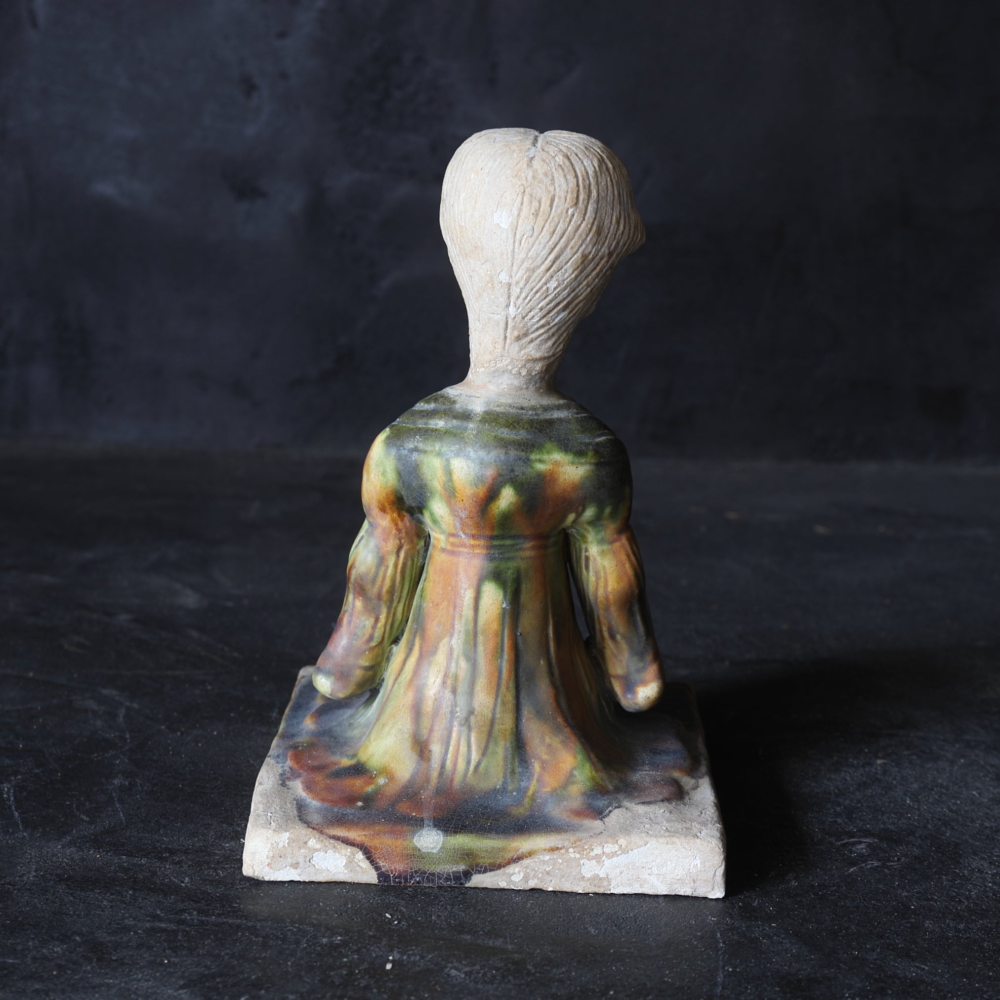 FEMALE FIGURE, Tang Sancai, Tang Dynasty(618-907CE)