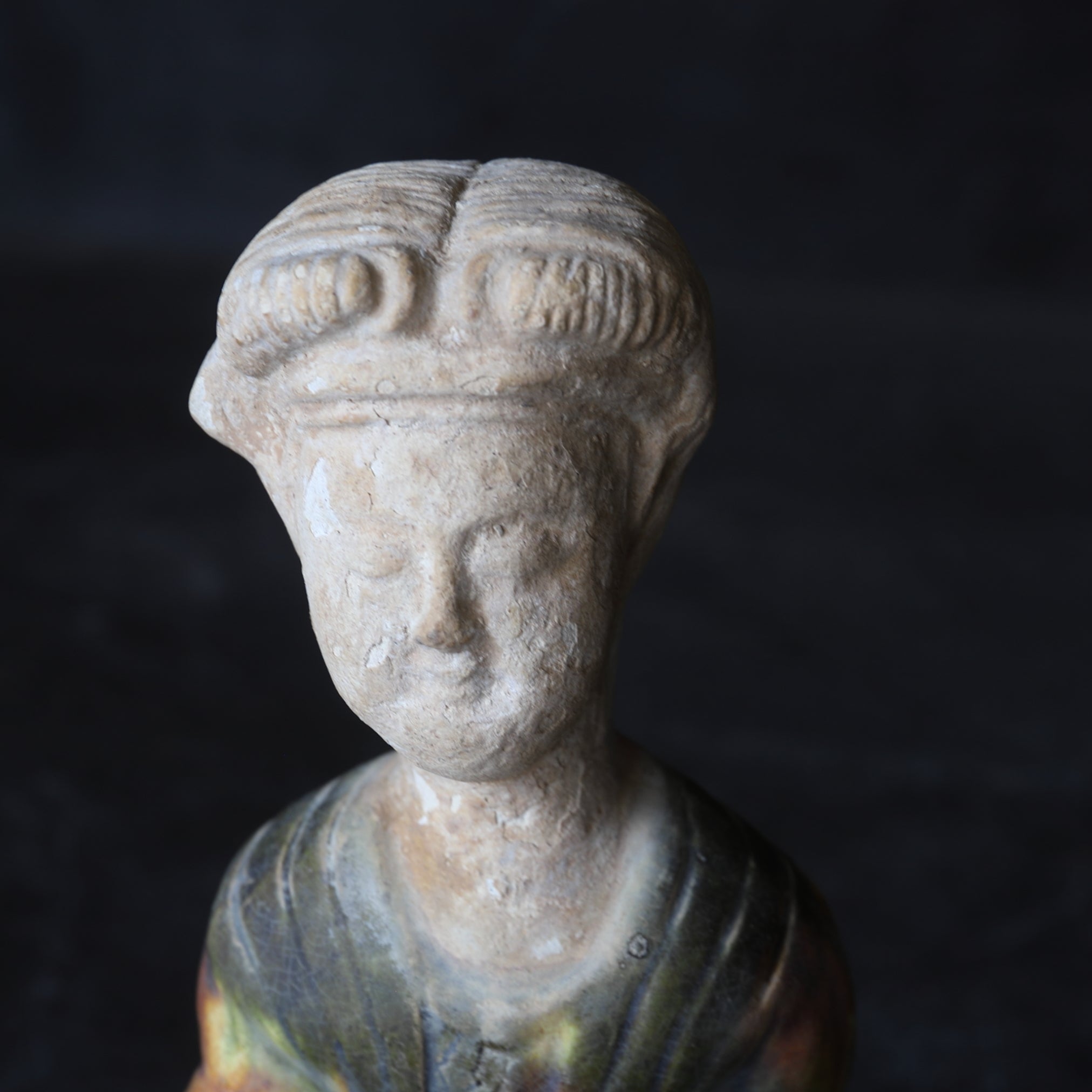 FEMALE FIGURE, Tang Sancai, Tang Dynasty(618-907CE)