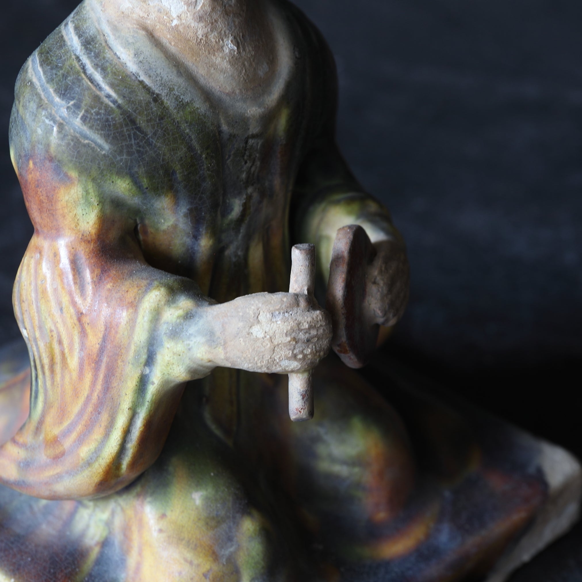 FEMALE FIGURE, Tang Sancai, Tang Dynasty(618-907CE)