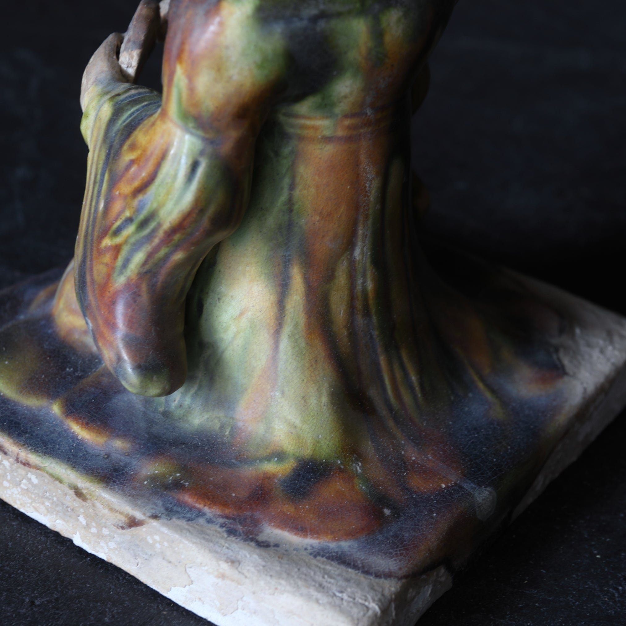 FEMALE FIGURE, Tang Sancai, Tang Dynasty(618-907CE)
